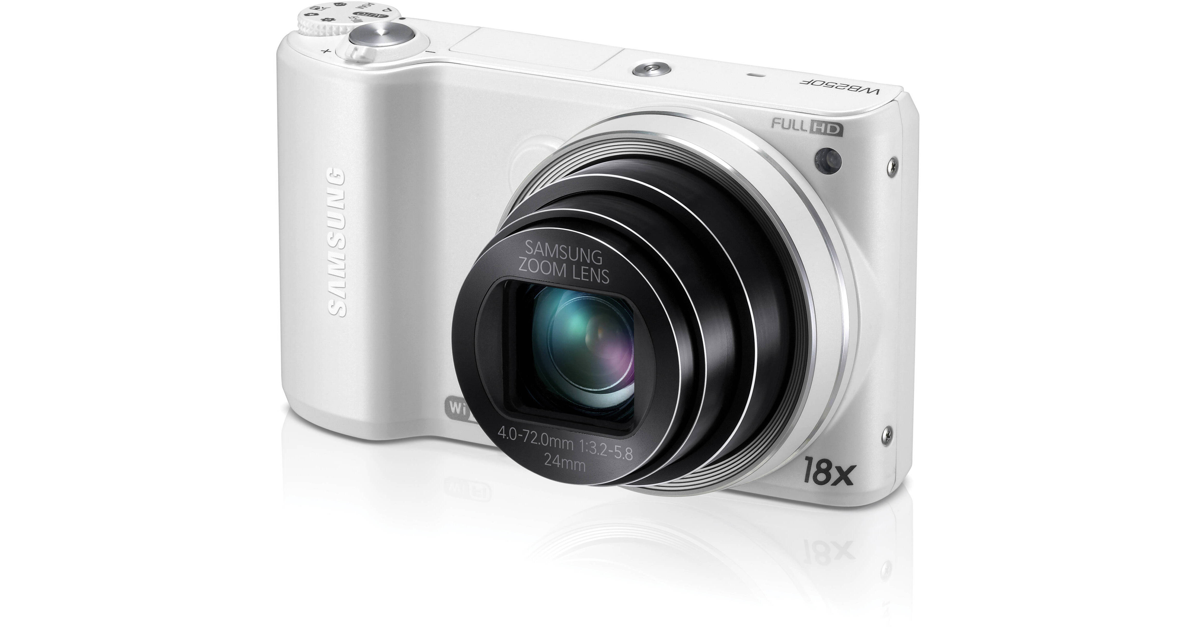 Samsung WB250F Smart Digital Camera (White) EC-WB250FFPWUS B&H