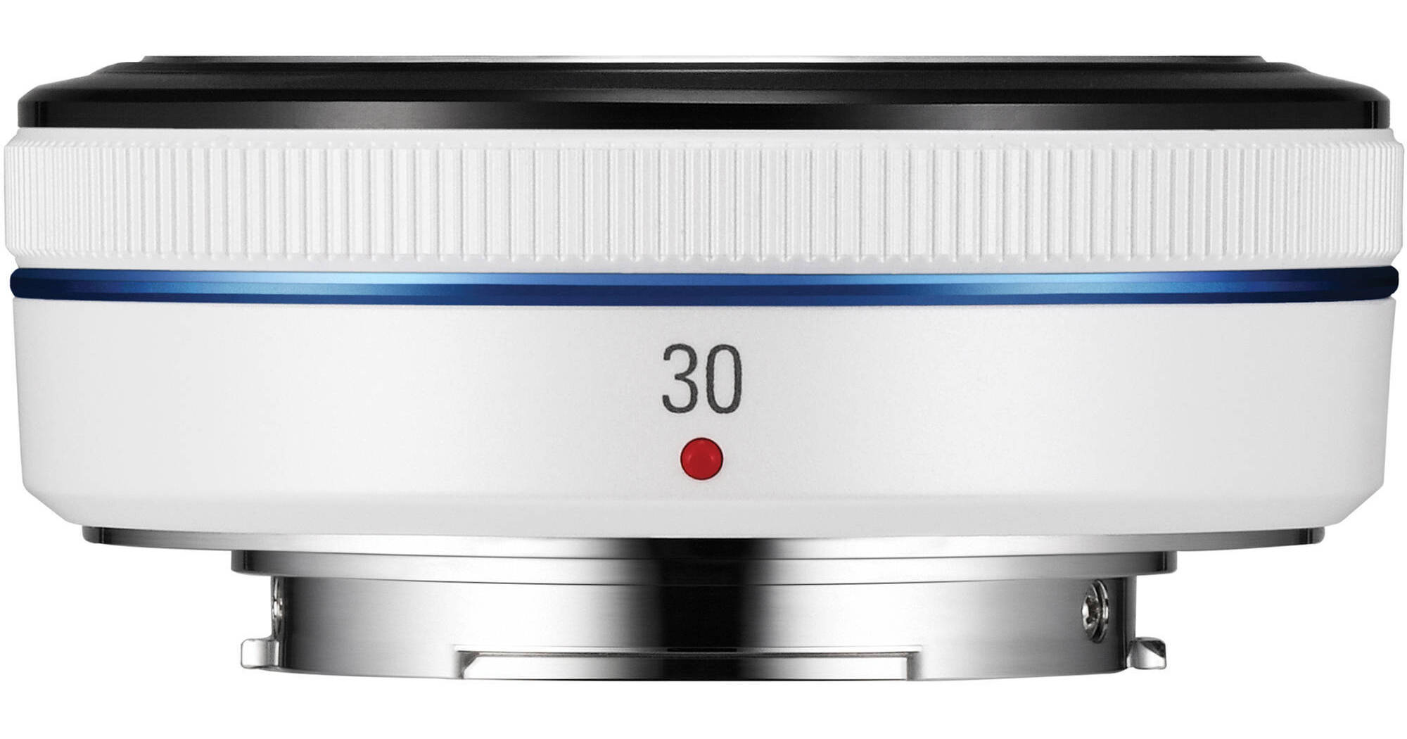 Samsung 30mm f/2.0 NX Pancake Lens (White) EX-S30ANW/US B&H