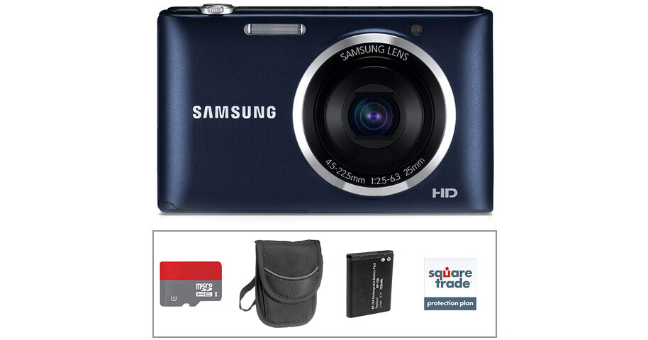 Samsung ST72 Digital Camera Deluxe Accessory Kit (Black) B&H