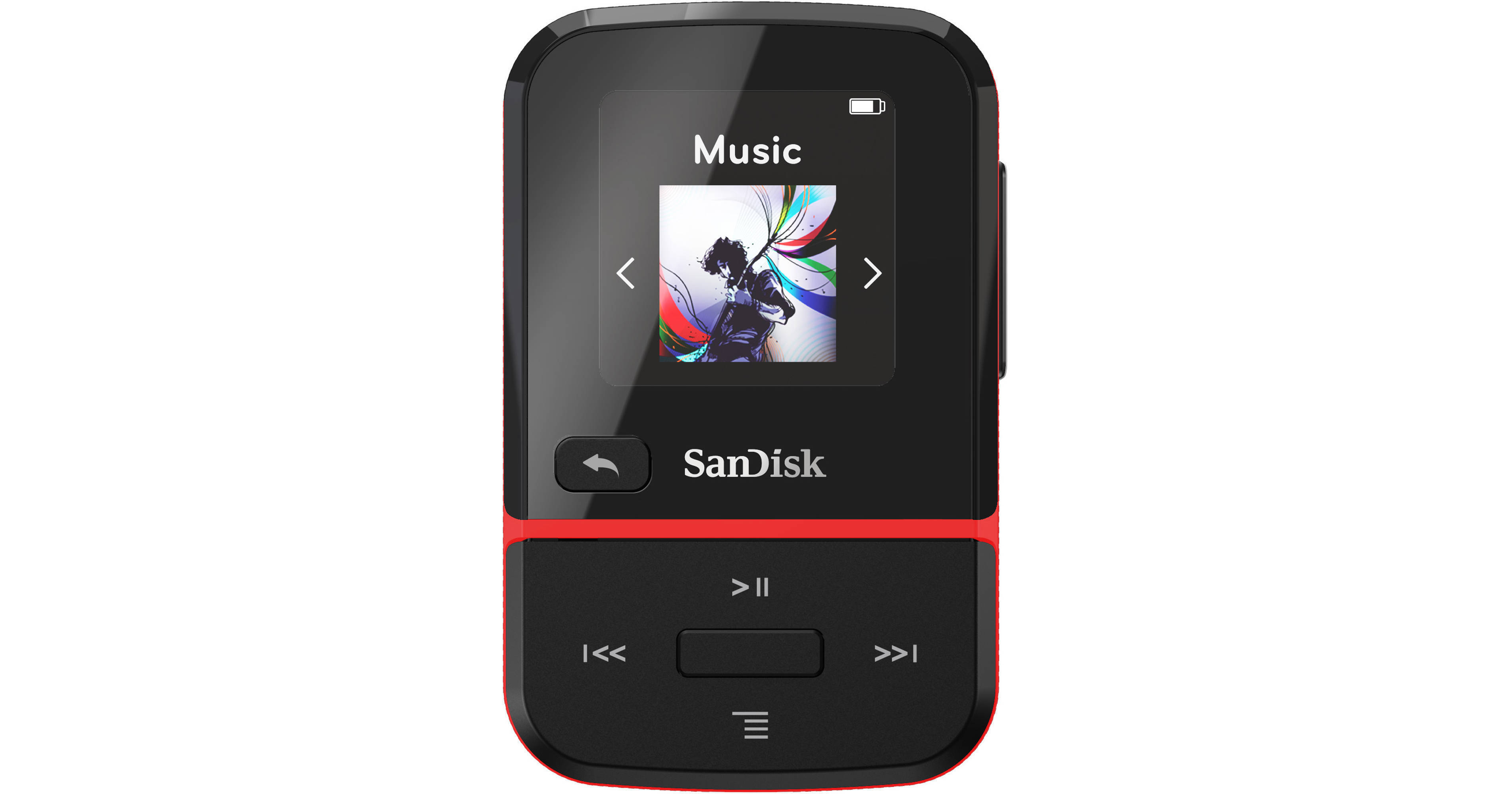 SANDISK 32GB Clip Sport Go Wearable MP3 Player SDMX30-032G-G46R