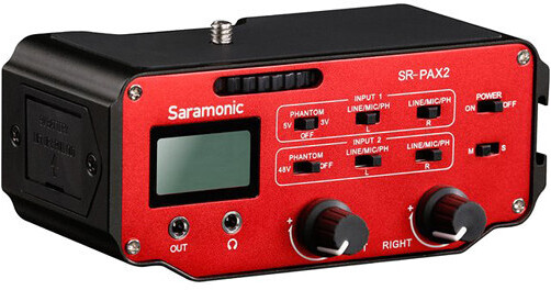 配信機器・PA機器・レコーディング機器 (Misaki)sonorus Direct S 500cm XLR Saramonic SR-PAX2 Active 2-Channel Audio Adapter for DSLR