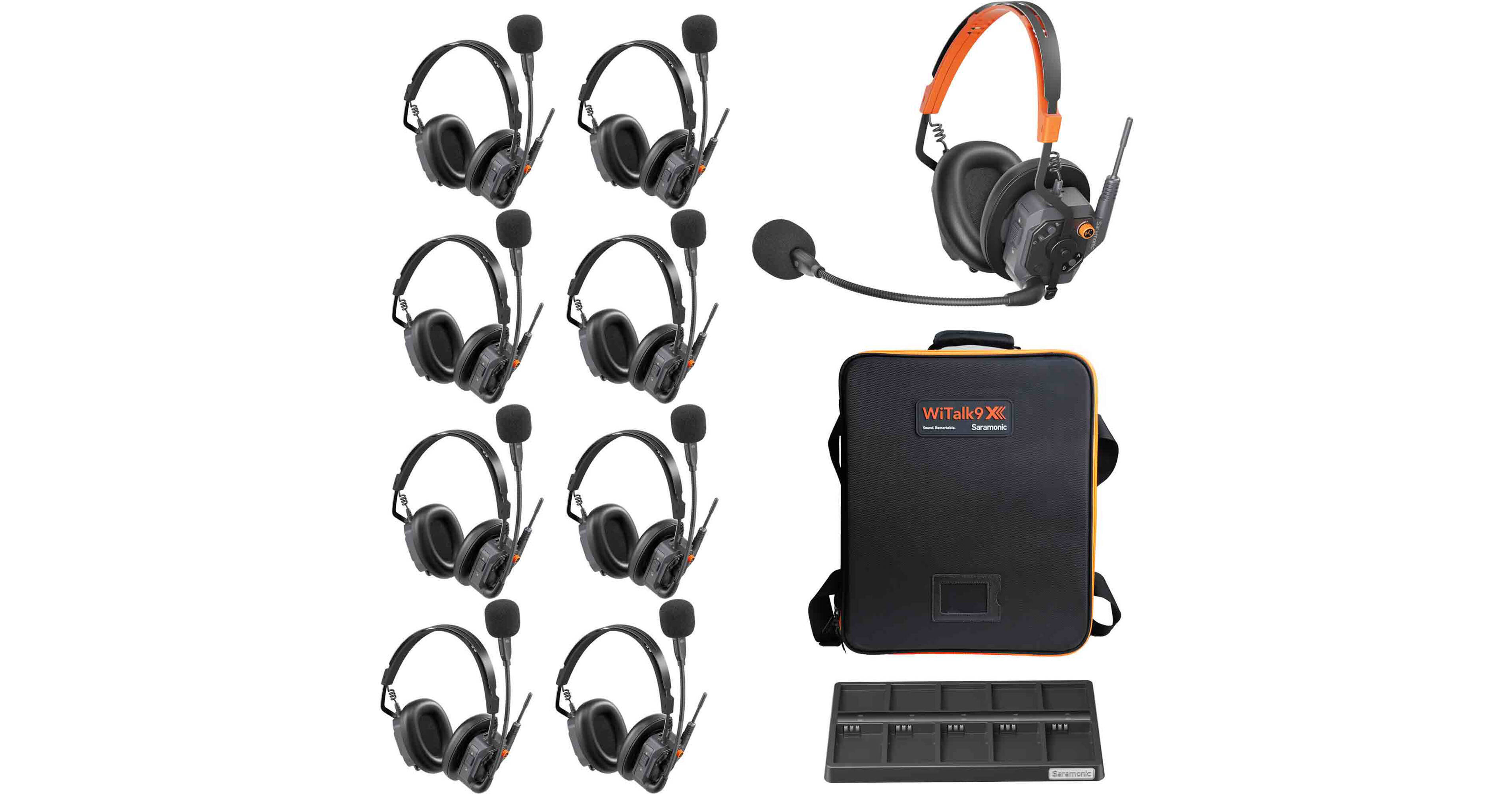 Saramonic WiTalk9X-9D 9-Person Modular 1.9 GHz WITALK9X-9D B&H