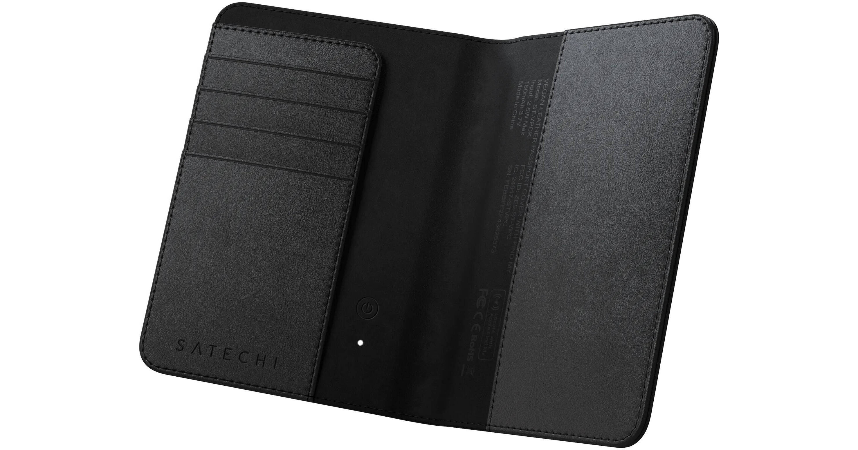 Satechi Vegan-Leather Findall Passport Cover (Black) ST-VPCK B&H
