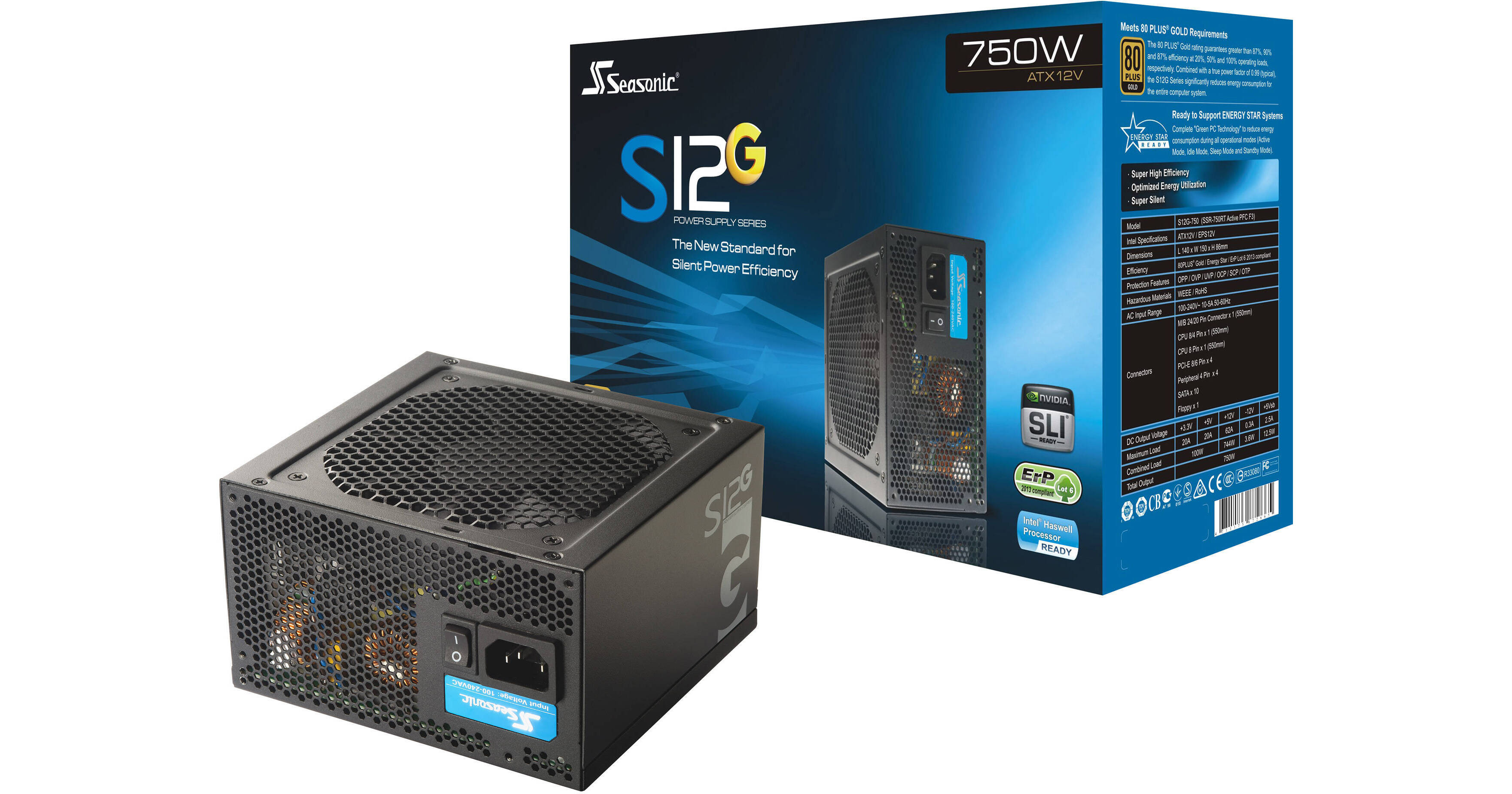 SeaSonic Electronics S12G Series SSR-750RT S12G-750 SSR-750RT