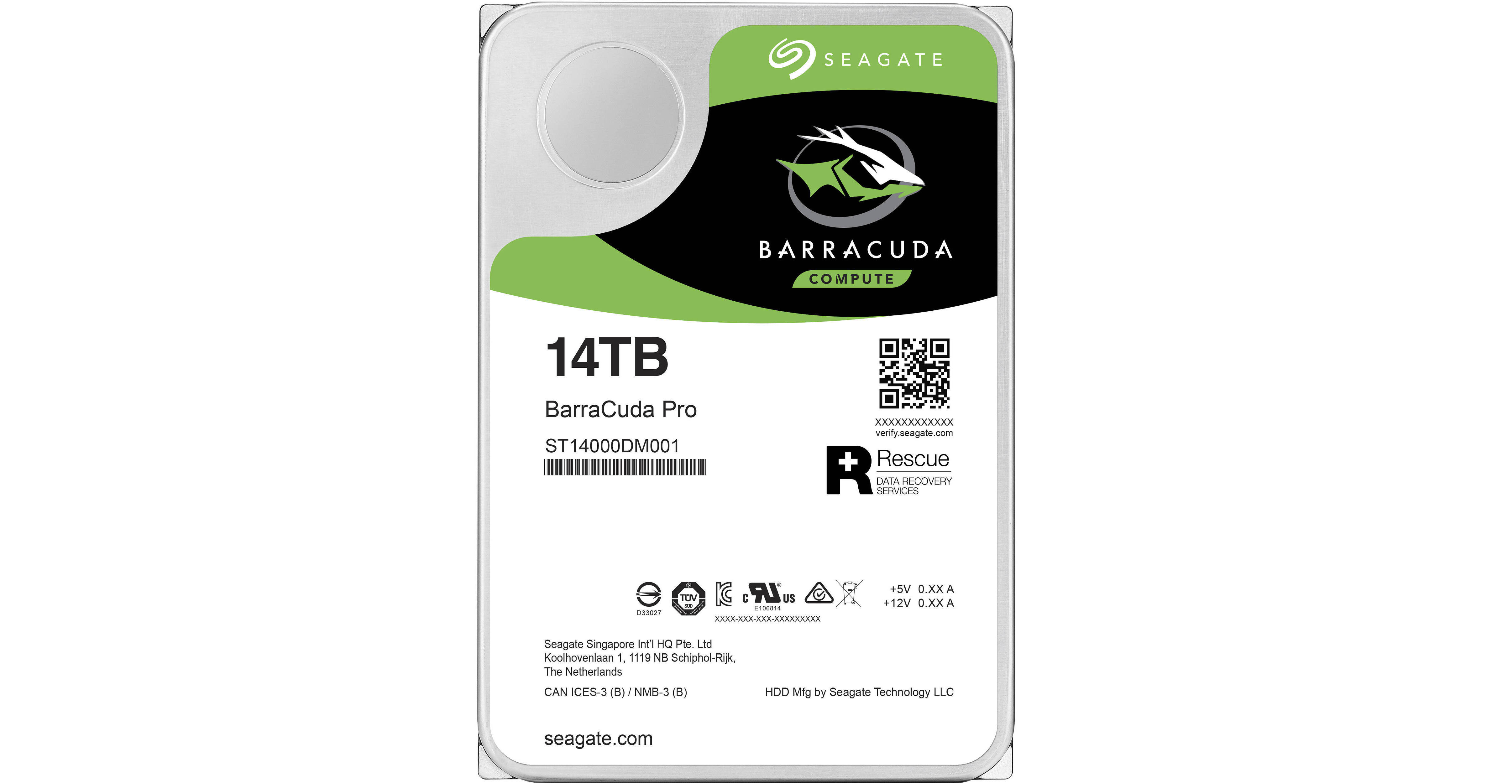 Seagate 14TB BarraCuda Pro 7200 rpm SATA III 3.5