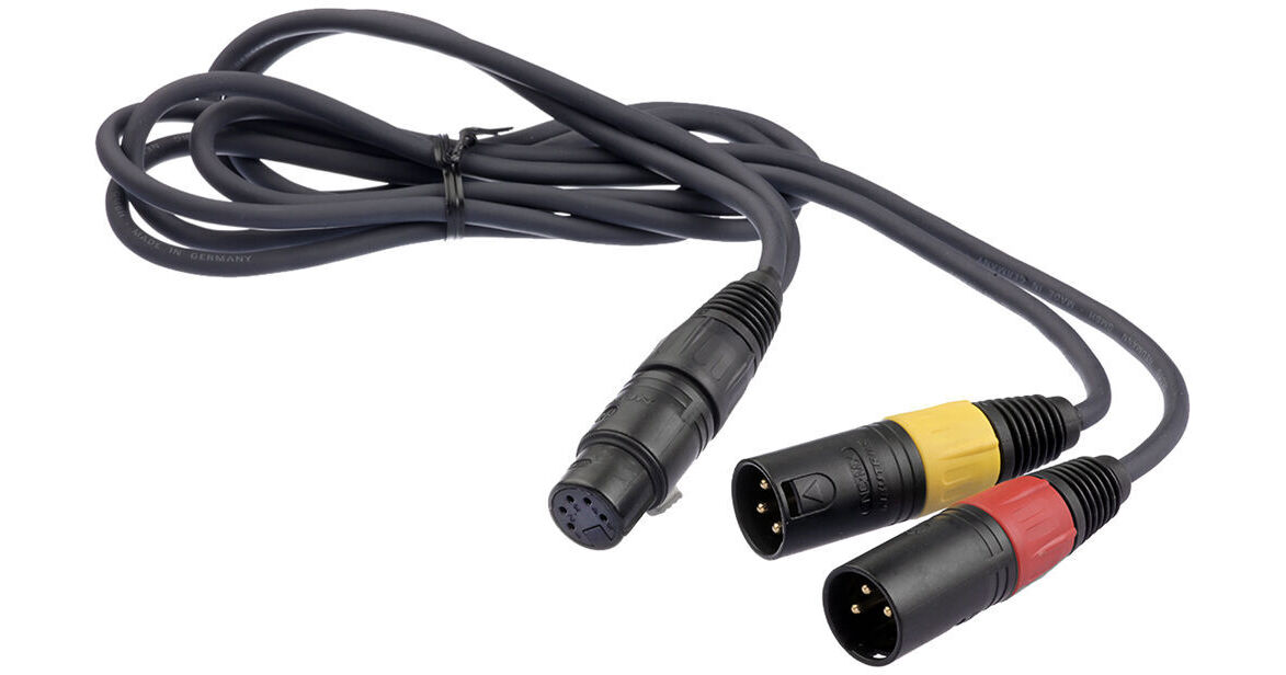Sennheiser AC418 (1M) Y-Cable 5P XLR/F to 2/XLR/M for MKE 576108