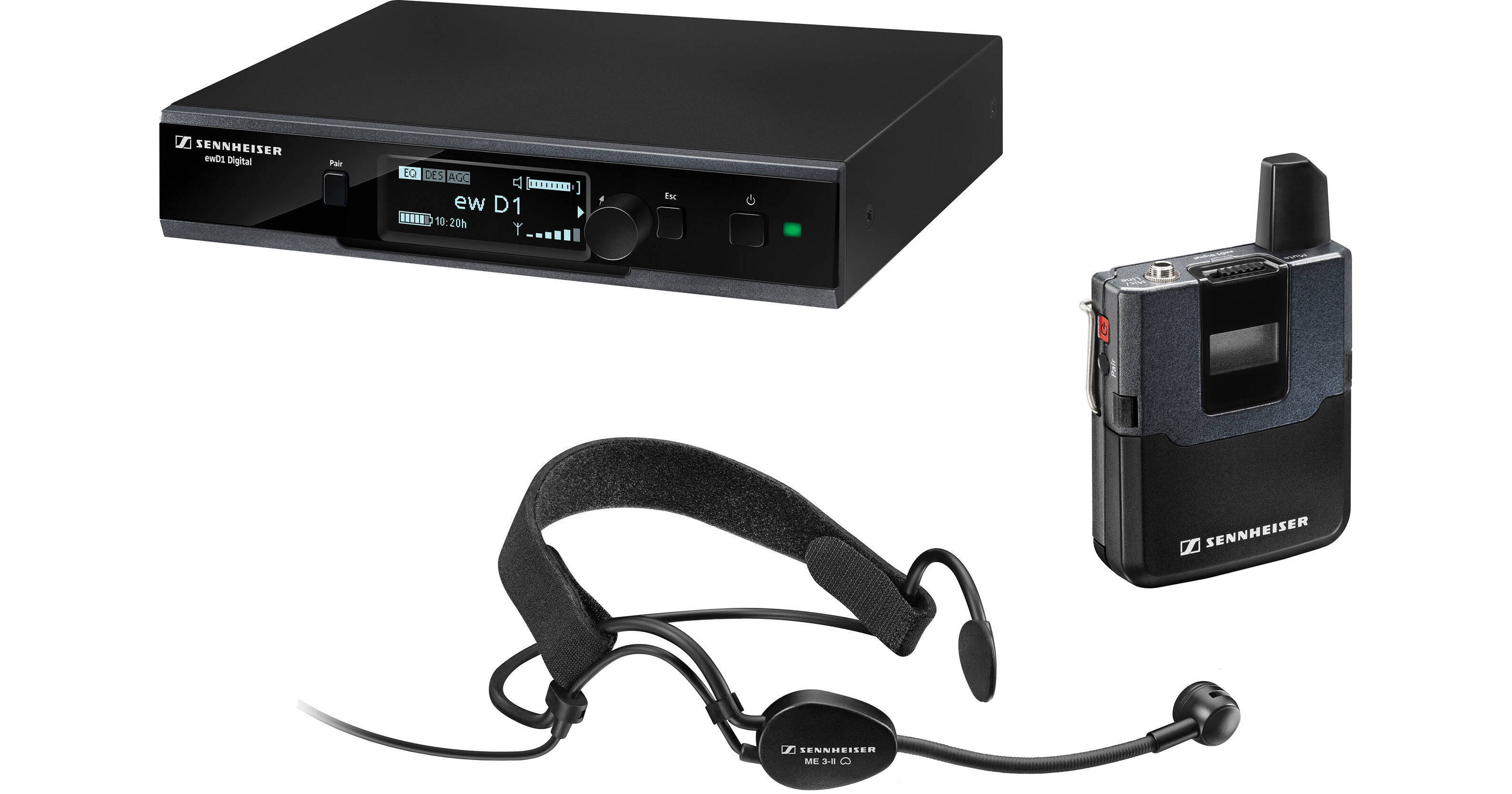 Sennheiser ew D1-ME3 Digital Wireless Headworn Mic Set EW D1-ME3