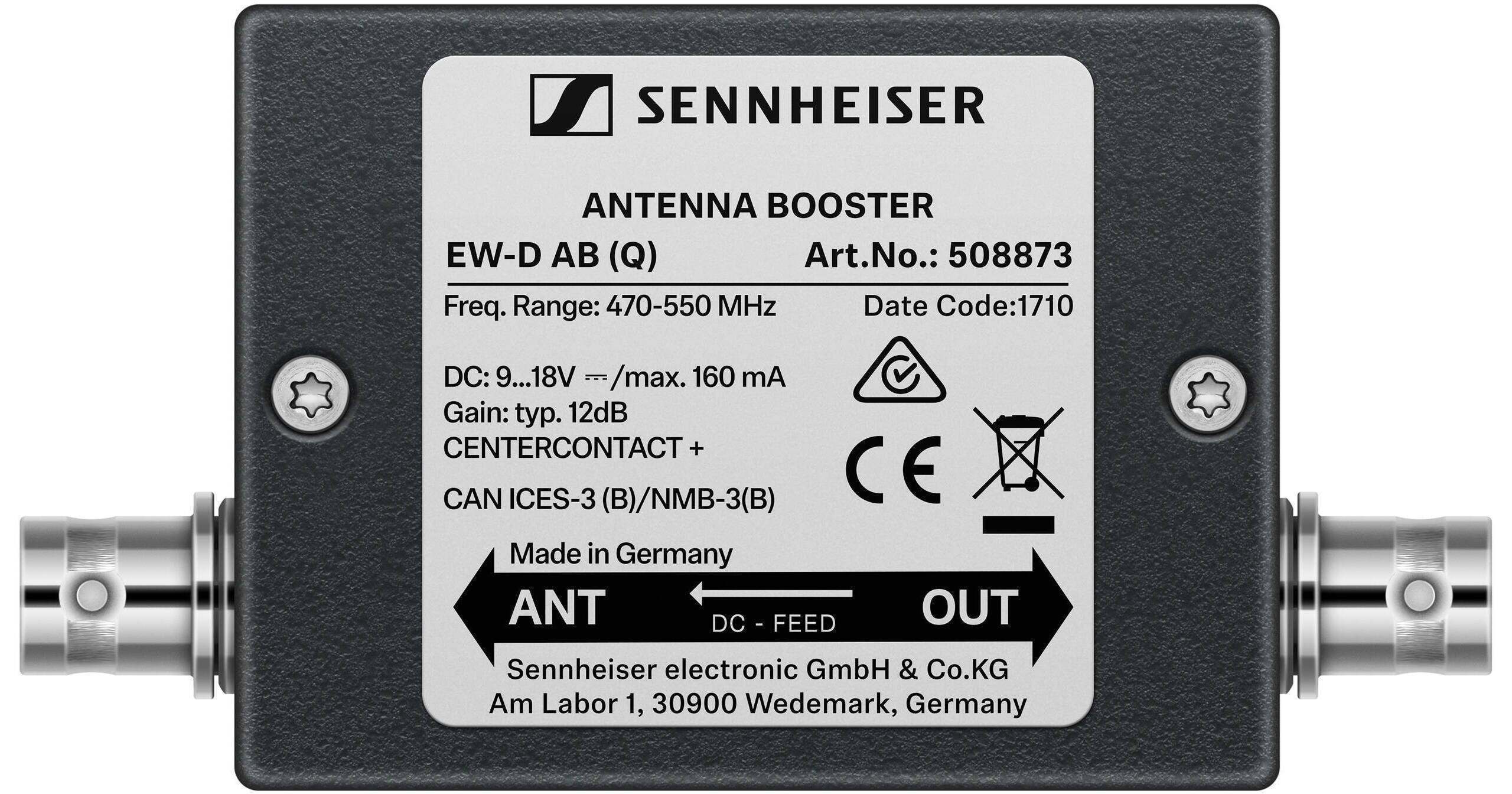 Sennheiser EW-D AB Inline Antenna Booster for EW-D EW-D AB (Q)