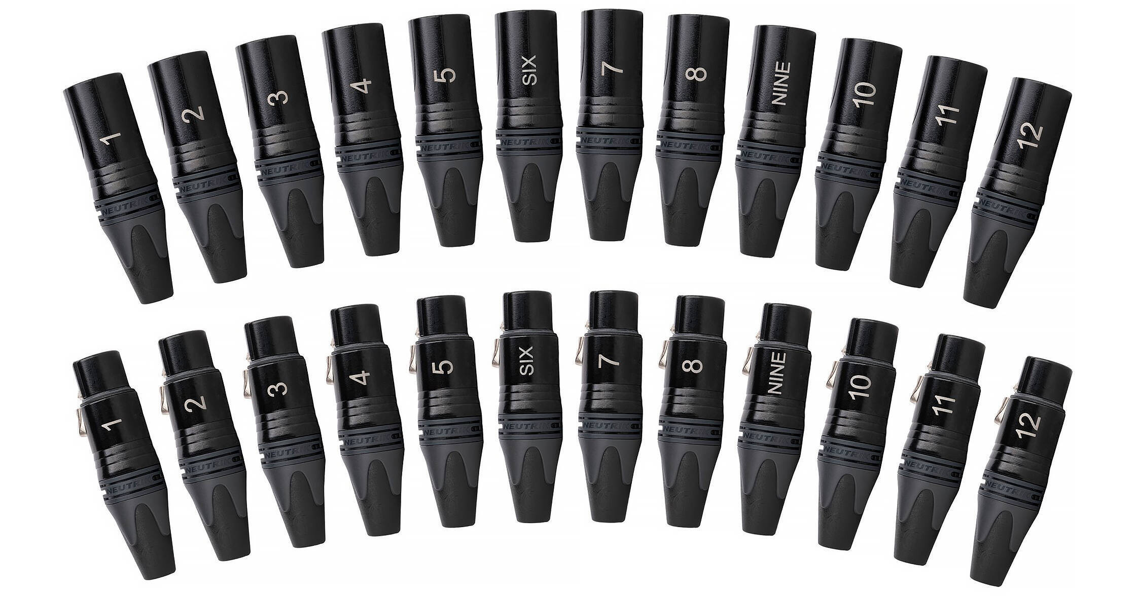 NEUTRIK NC3FXX-B XLRコネクタ 10個セット Sescom Neutrik NC3FXX-B & NC3MXX-B 3-Pin XLR NC3MFXX-KIT-12 B&H