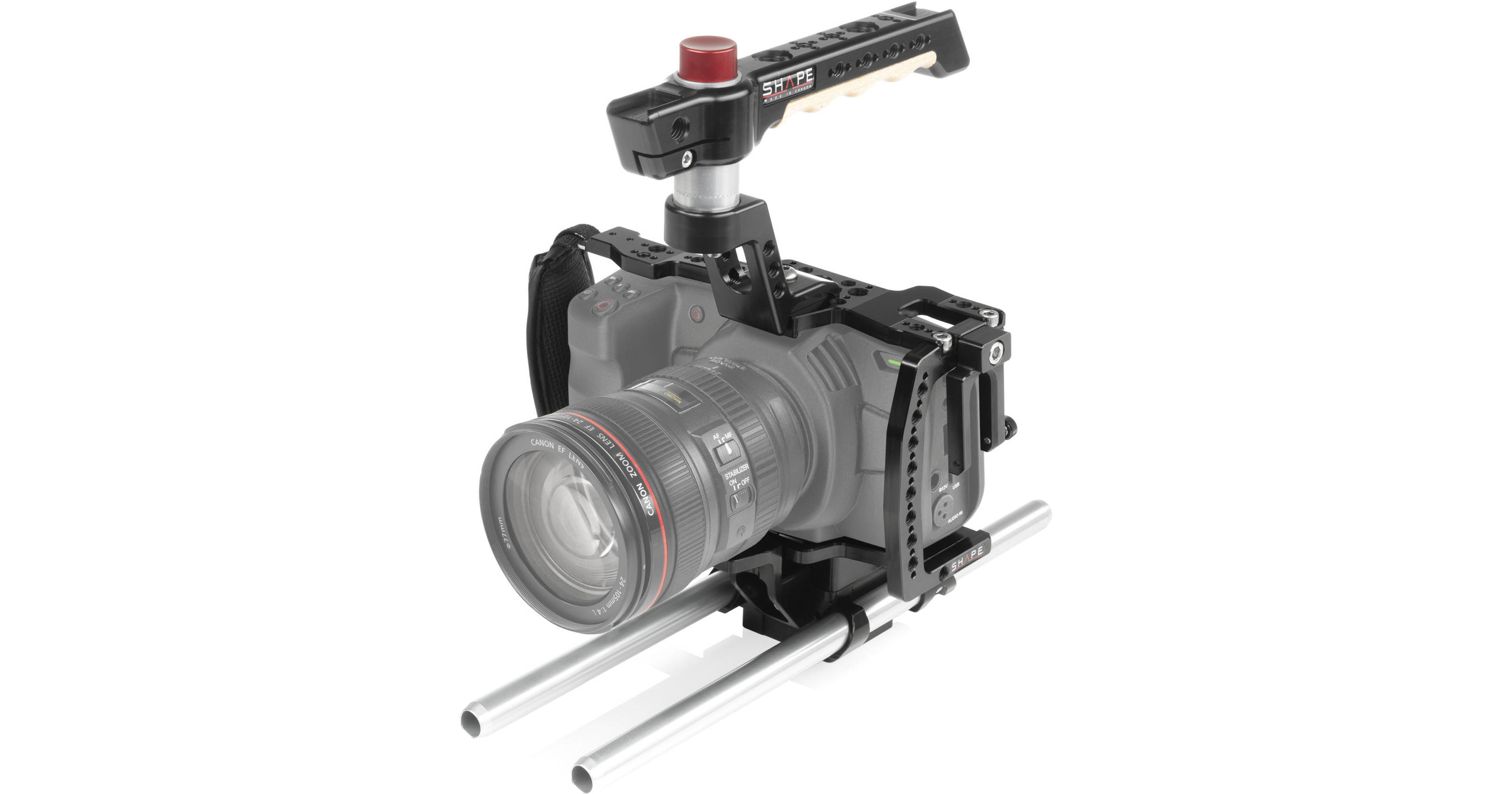 SHAPE Camera Cage with 15mm Rod System for Blackmagic C4KROD B&H