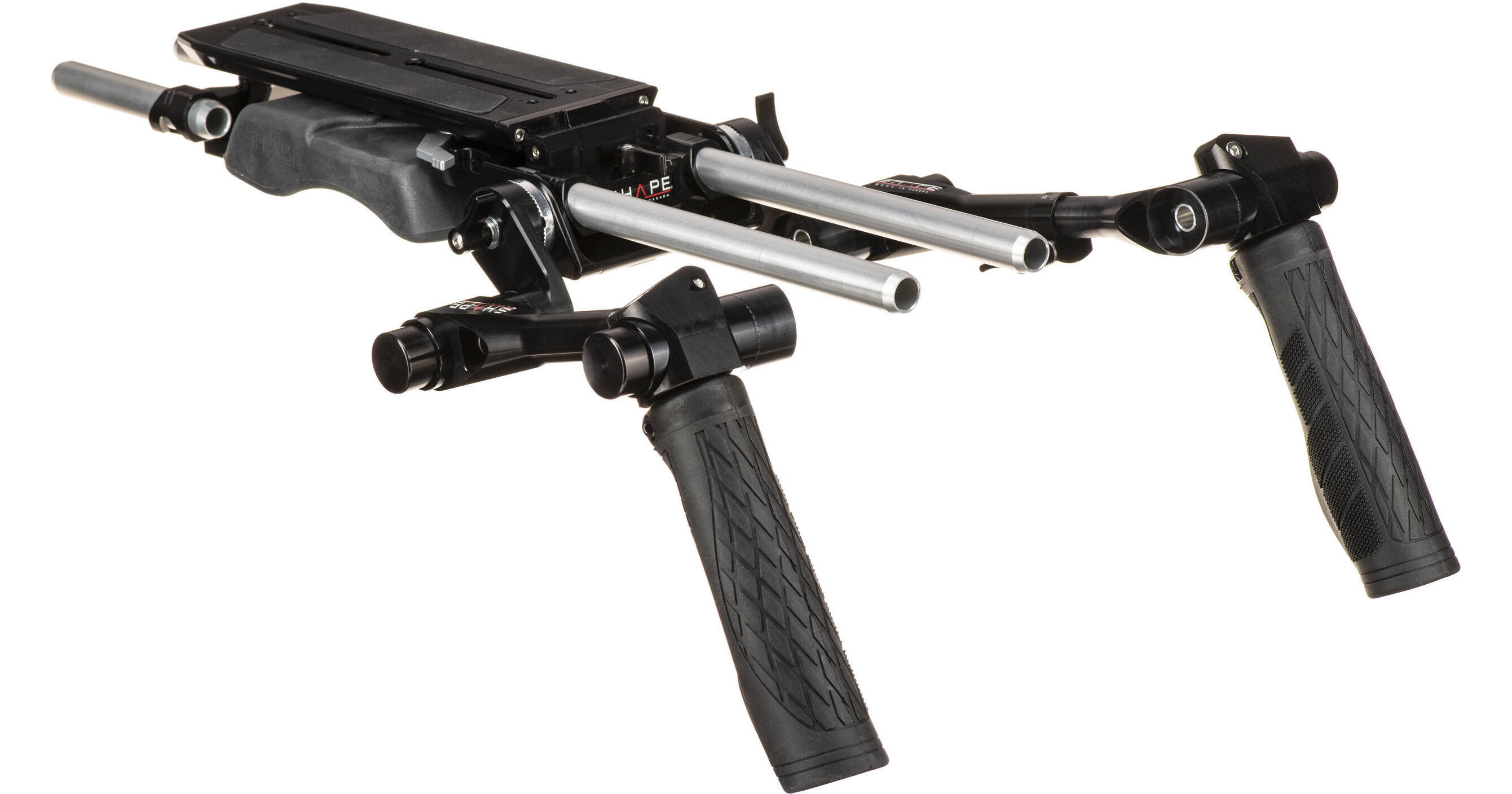 SHAPE Shoulder Rig with REVOLT VCT Baseplate and Dual BP12 B&H SHAPE Shoulder Rig with REVOLT VCT Baseplate and Dual BP12 B&H
