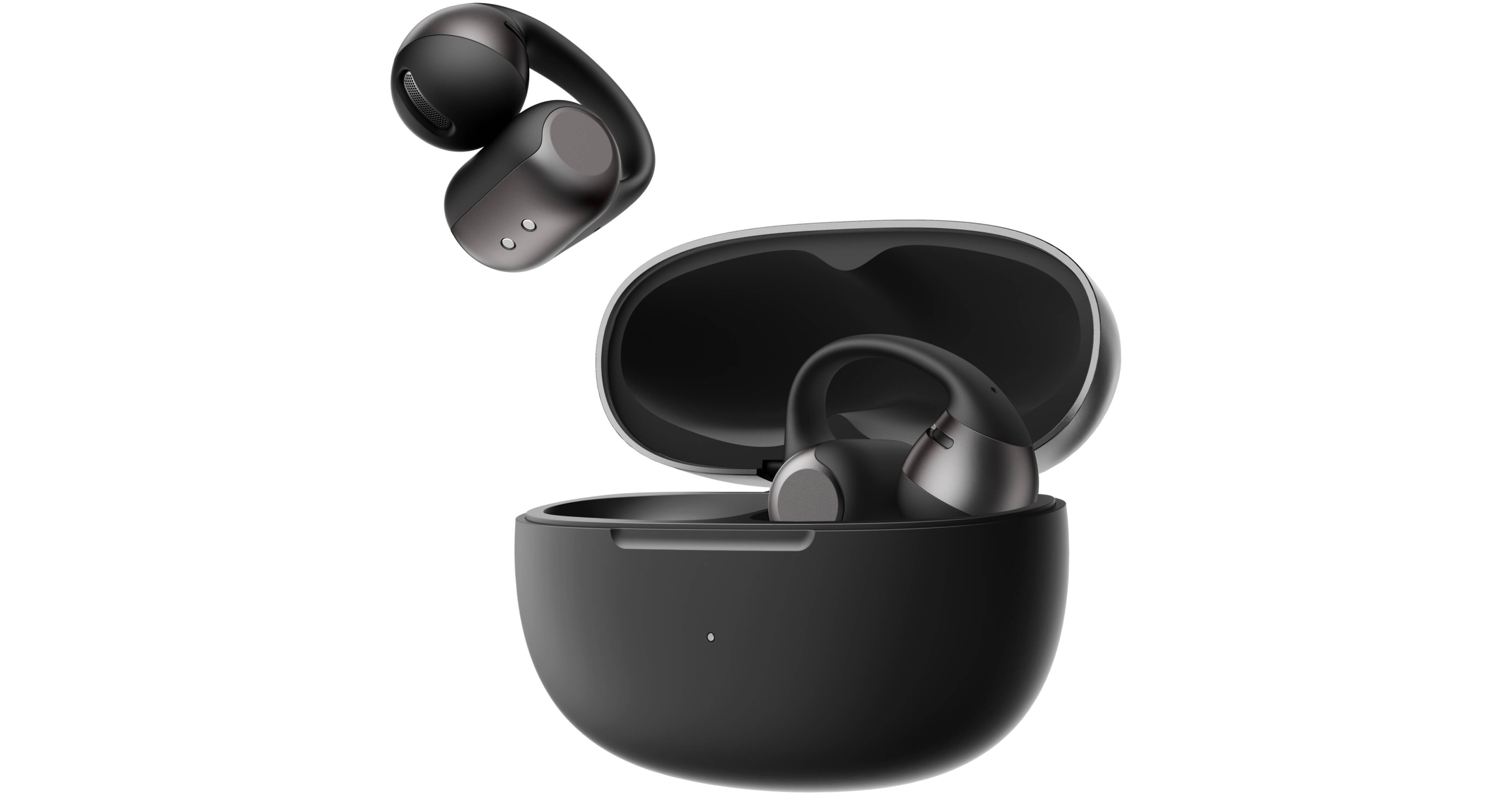SHOKZ OpenDots 2 Open-Ear Clip-On Earbuds (Black) E320-ST-BK-US