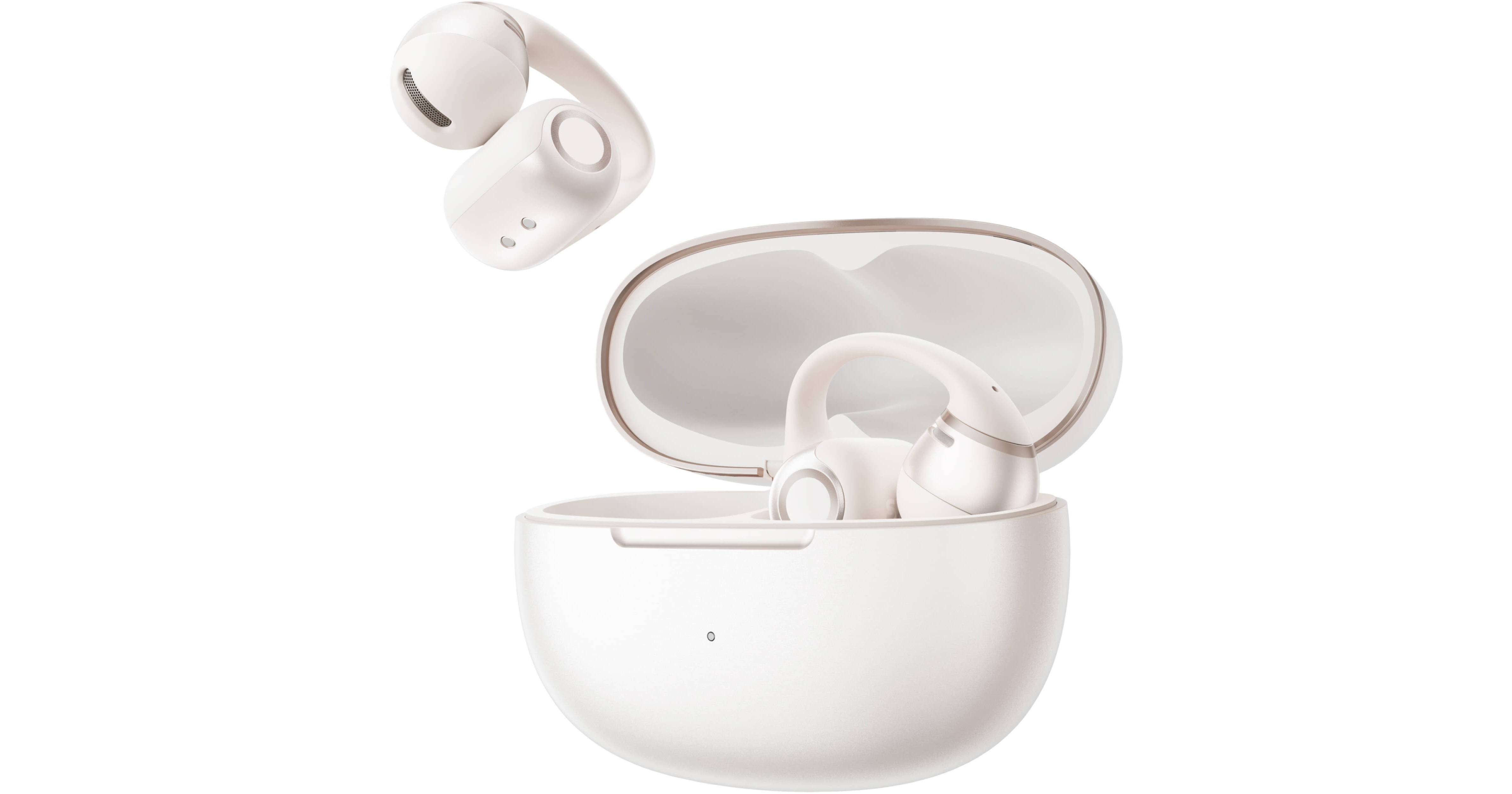 SHOKZ OpenDots 2 Open-Ear Clip-On Earbuds E320-ST-WT-US B&H