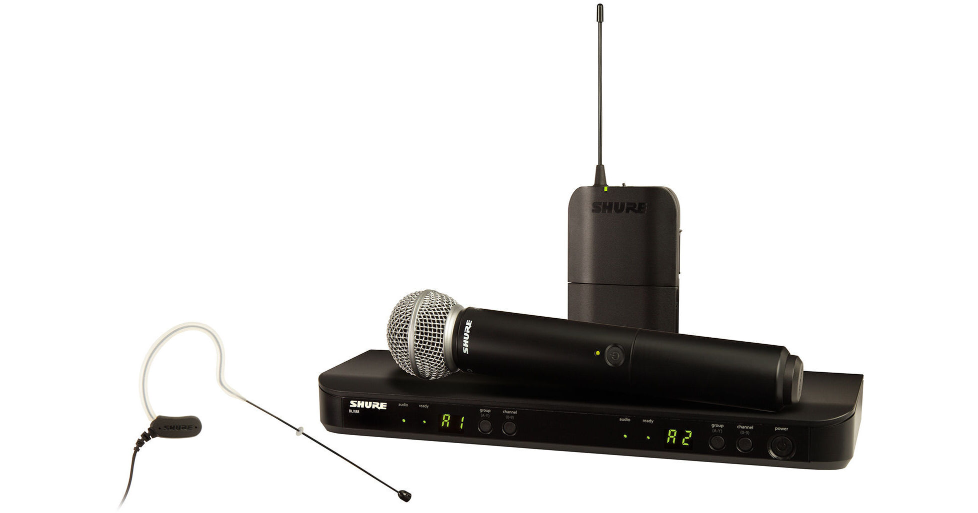 Shure BLX1288/MX153 Dual-Channel Wireless Combo