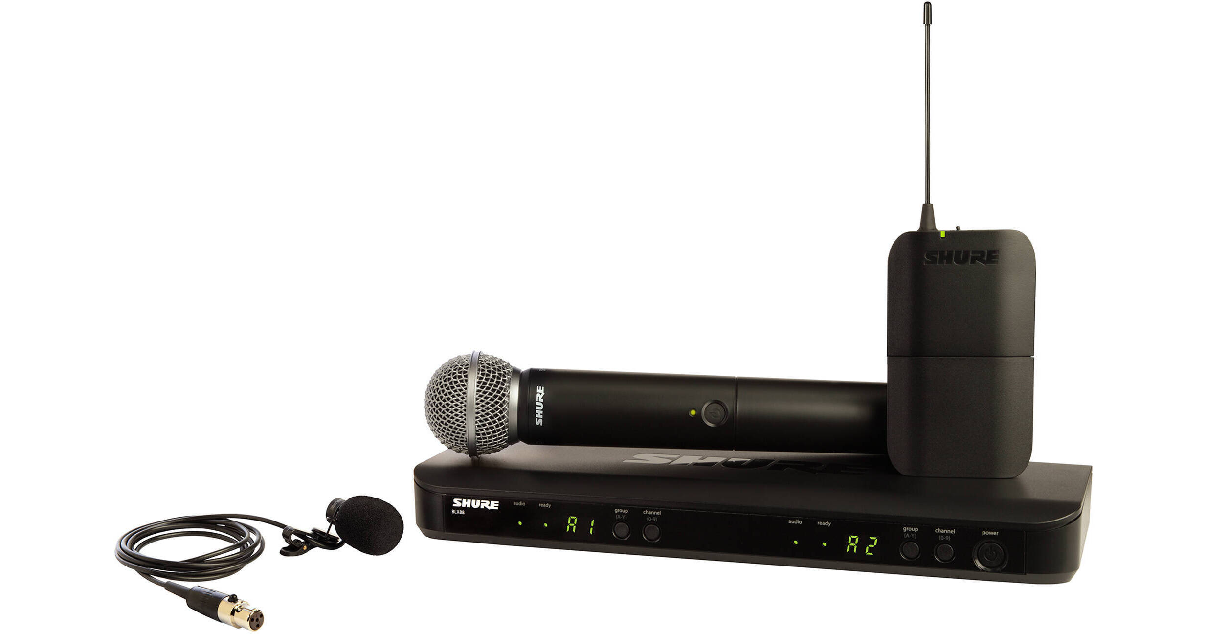 Shure BLX1288/W85 Dual-Channel Wireless Combo BLX1288/W85-H9 B&H