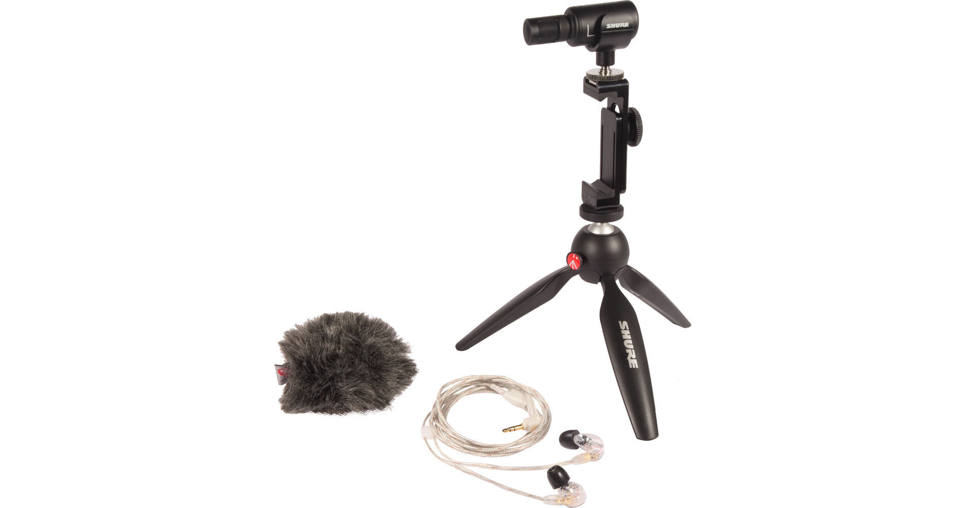 Shure MV88+ SE215-CL Portable Videography Bundle MV88+SE215-CL
