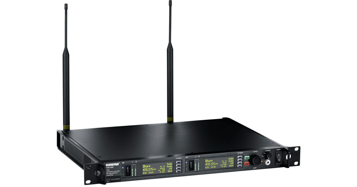 Shure P10T Full-Rack Dual-Channel Wireless Transmitter P10T-X55