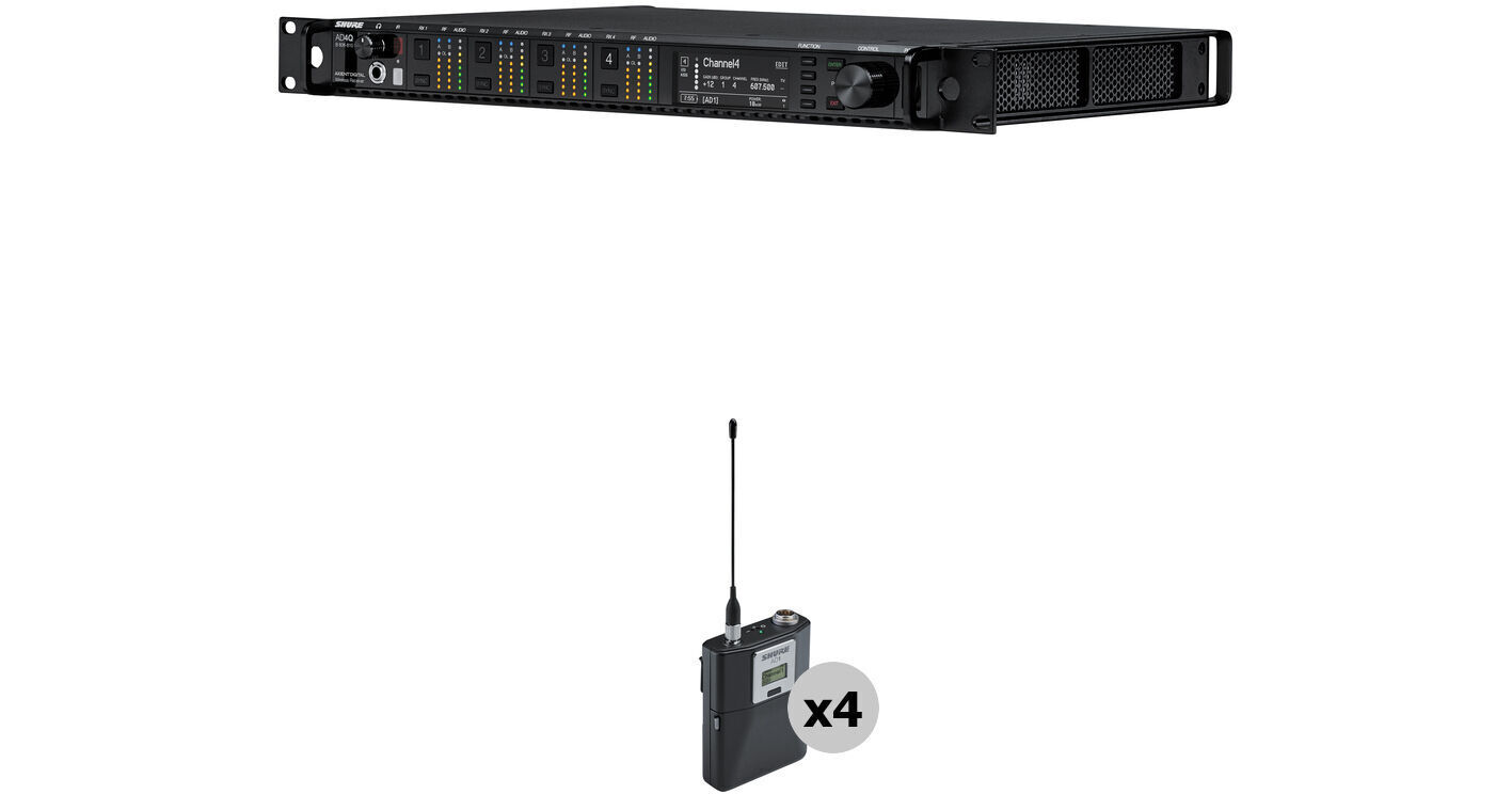 Shure AD4Q-US Axient Digital Quad-Channel Wireless SHAD14Q-G57