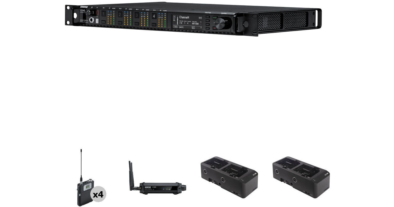 Shure AD4Q-US Axient Digital Quad-Channel Wireless SHADX14Q-G547