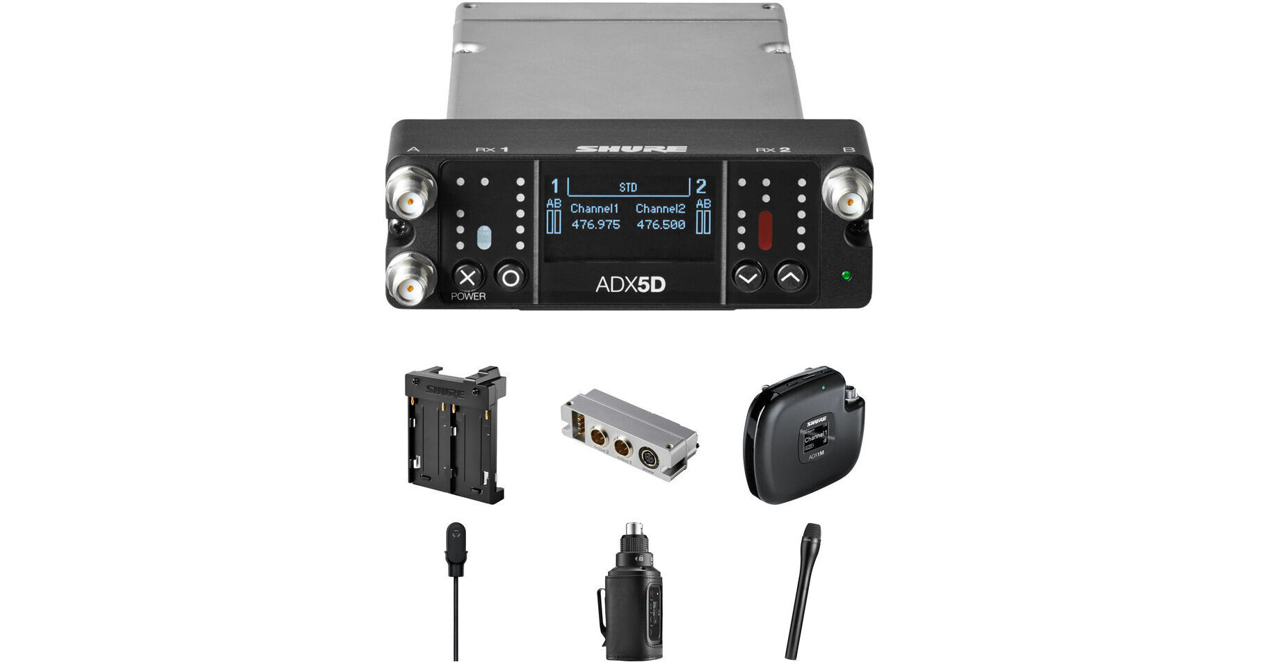 Shure Axient Digital Dual-Channel Portable SHADX153/SM63LM-G57