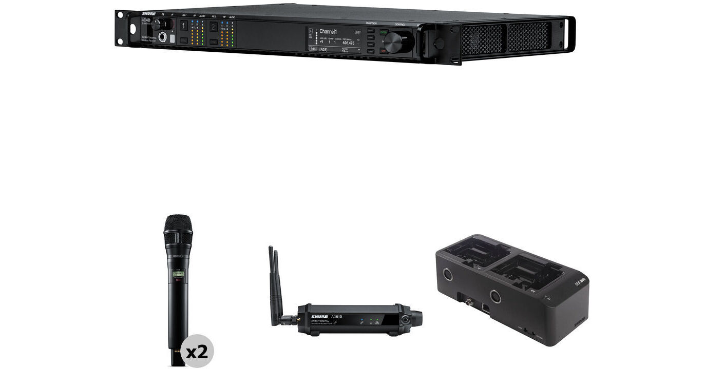 Shure AD4D-US Axient Digital Dual-Channel SHADX24D/N8S-G57 B&H