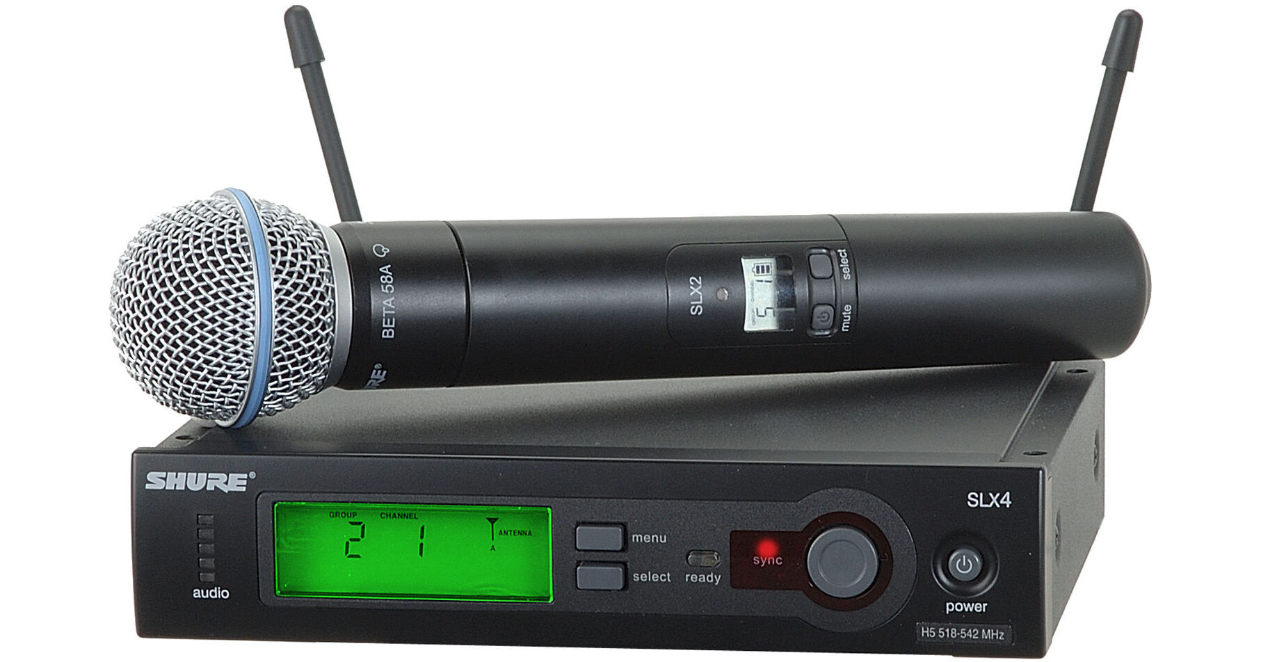 Shure Shure SLX24/BETA58 Wireless Handheld SLX24/BETA58-H19 B&H