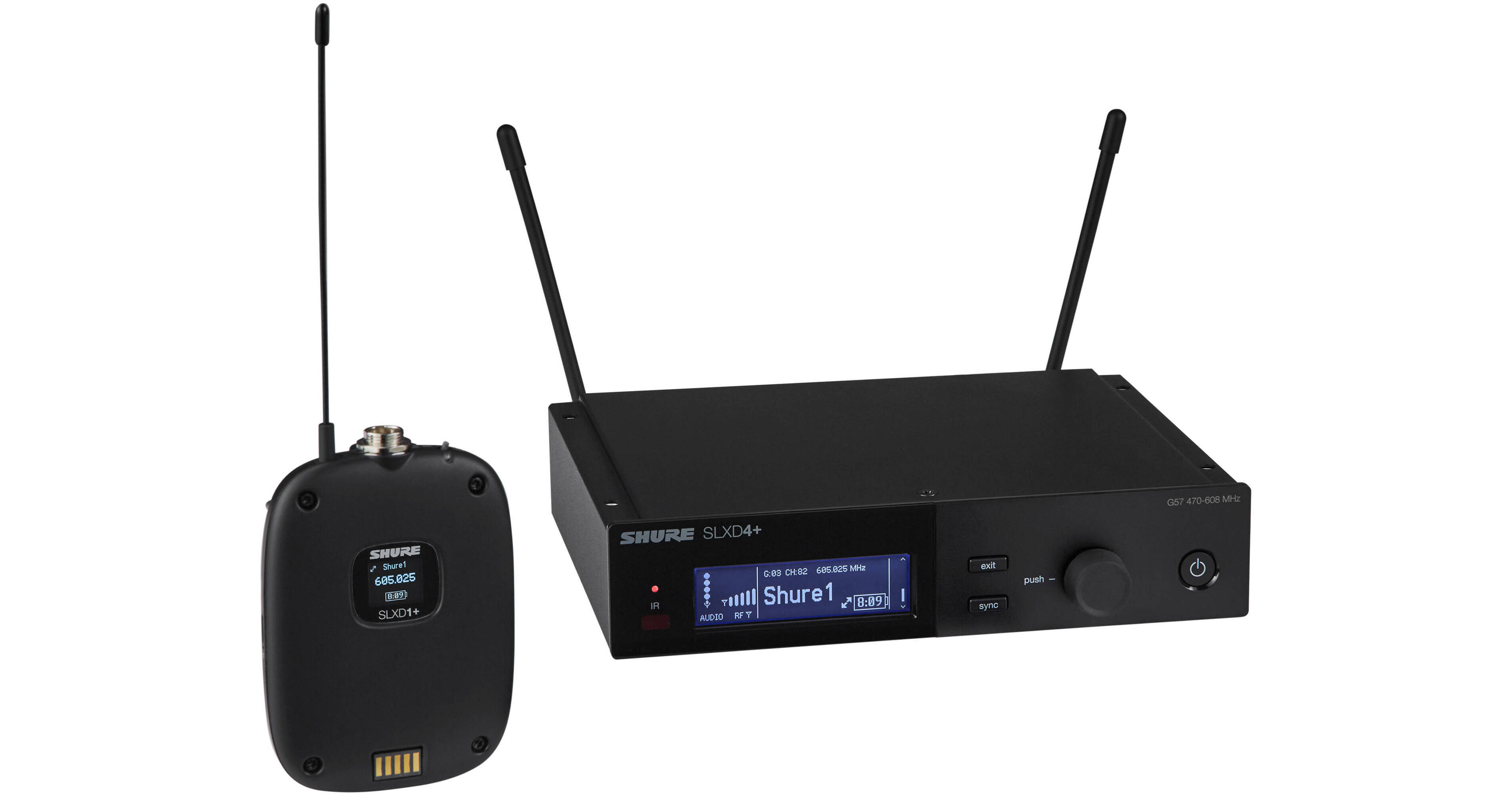 Shure SLXD14+ Digital Wireless Guitar System SLXD14+-G57 B&H