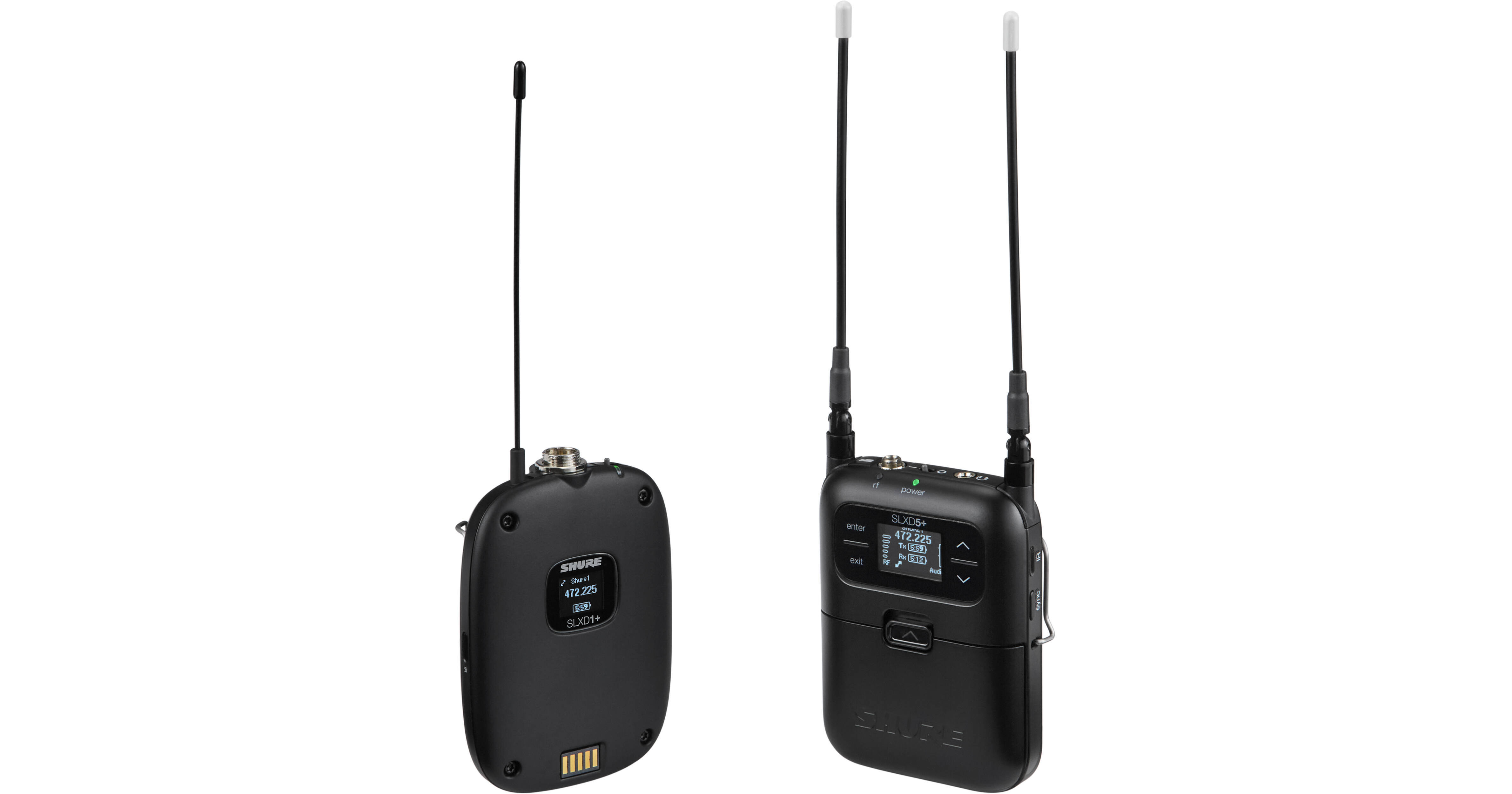 Shure SLXD15+ Digital Camera-Mount Wireless Bodypack SLXD15+-G57