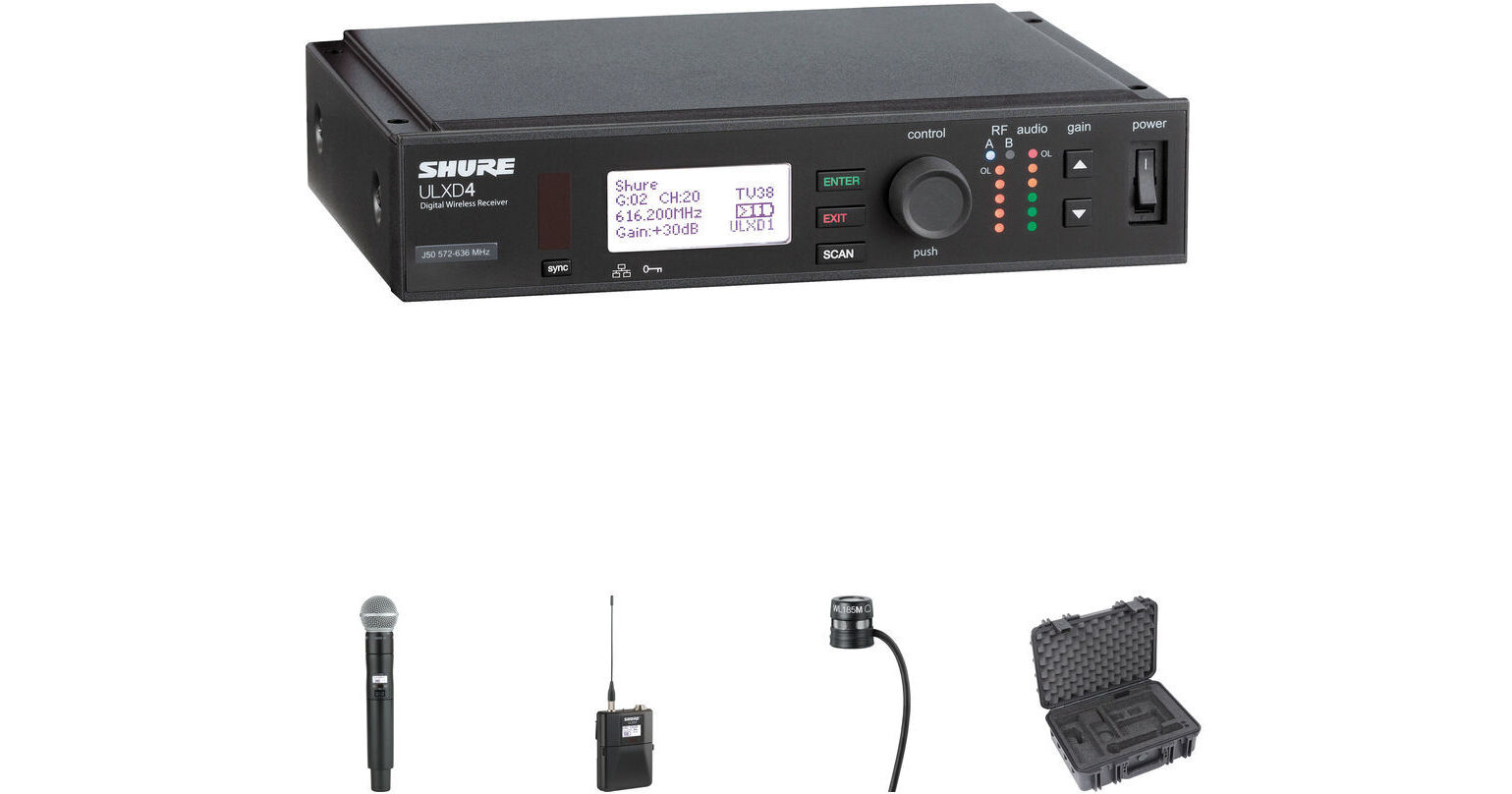 Shure ULX-D Digital Wireless Cardioid Handheld and Lavalier