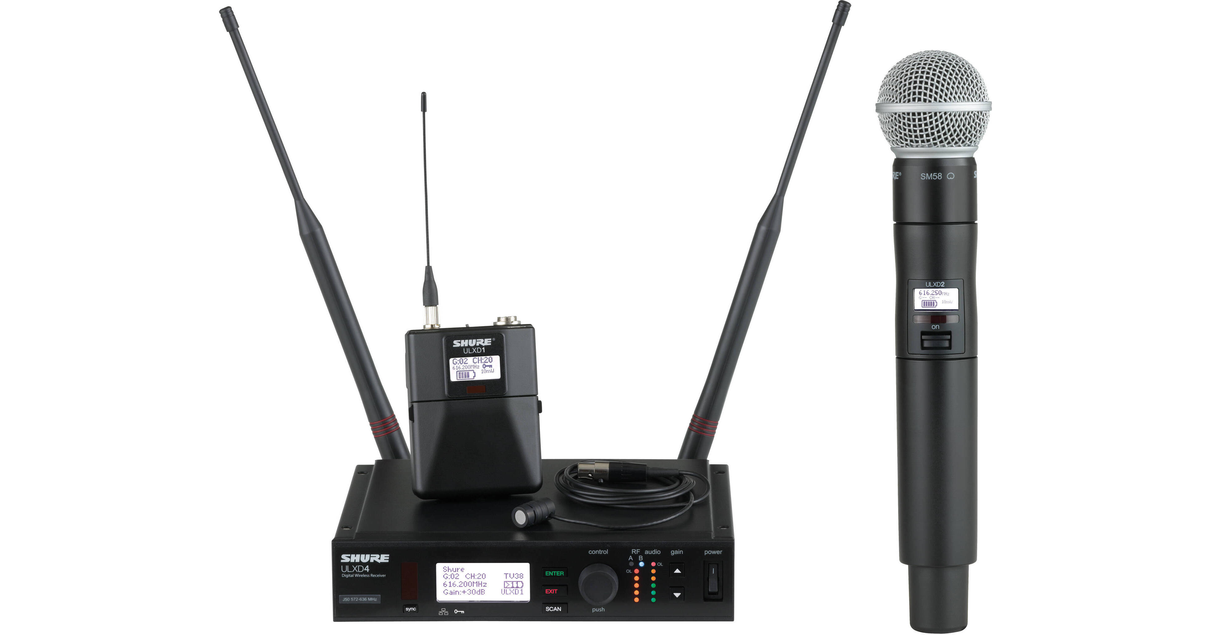 Shure ULX-D Digital Wireless Combo Microphone Kit