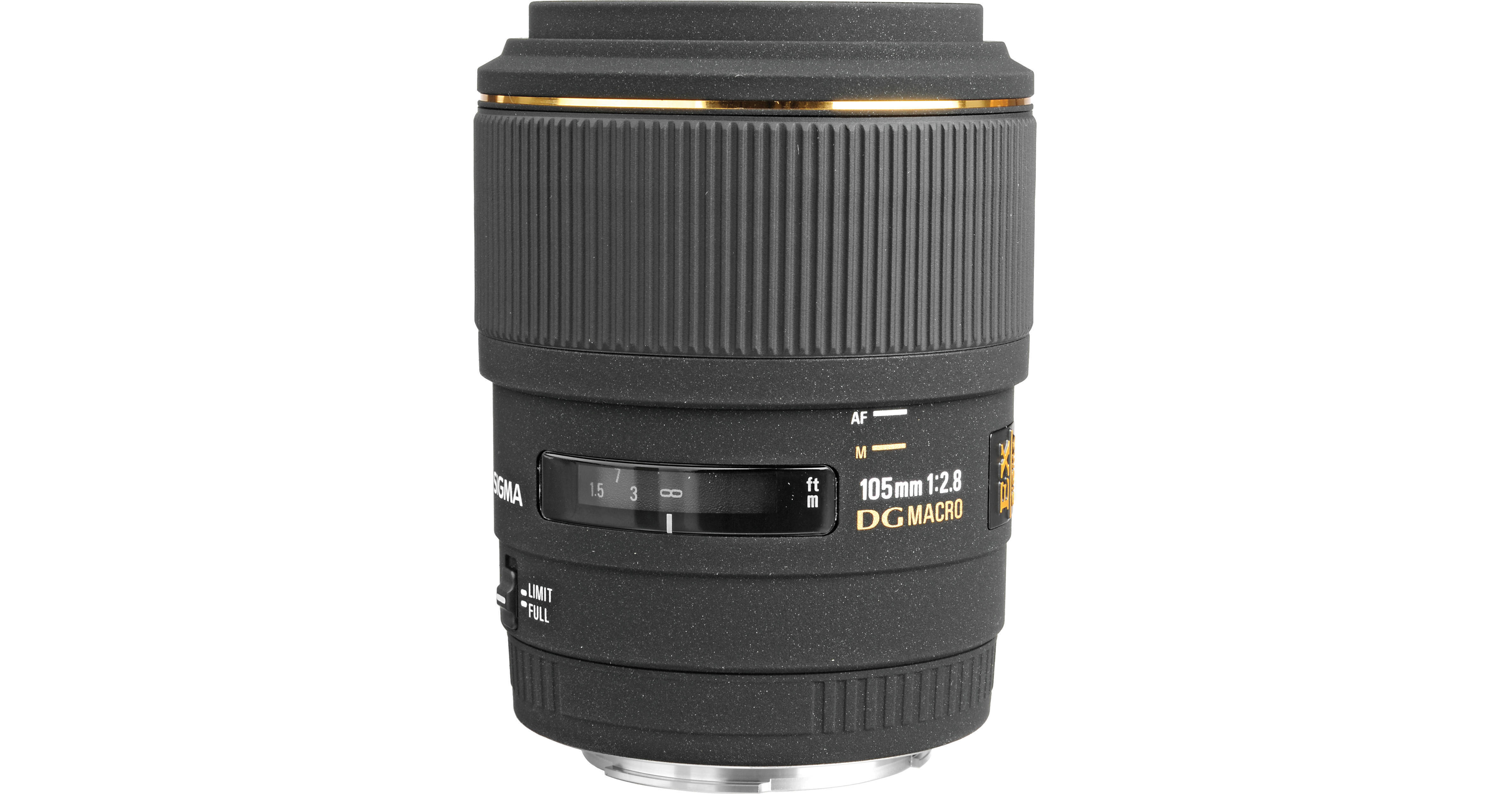 Used Sigma 105mm f/2.8 EX Macro Autofocus Lens for Can 257101