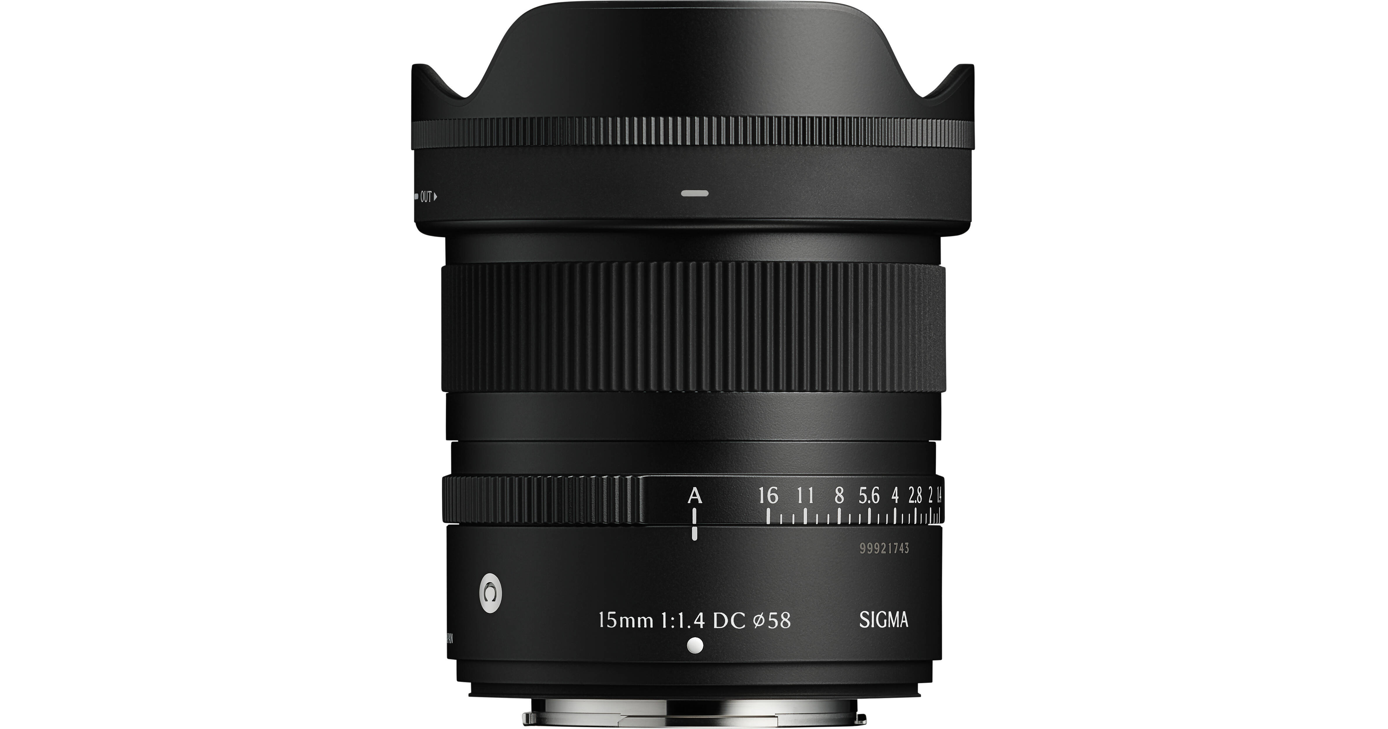 Sigma 15mm f/1.4 DC Contemporary Lens (FUJIFILM X) 406975 B&H