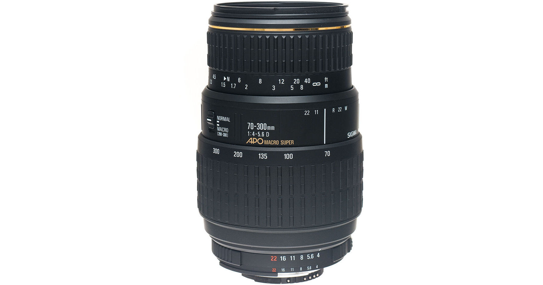 Téléobjectif Sigma 70-300mm F/4-5.6 DG APO – Monture Nikon AF – Rapport Macro 1:2