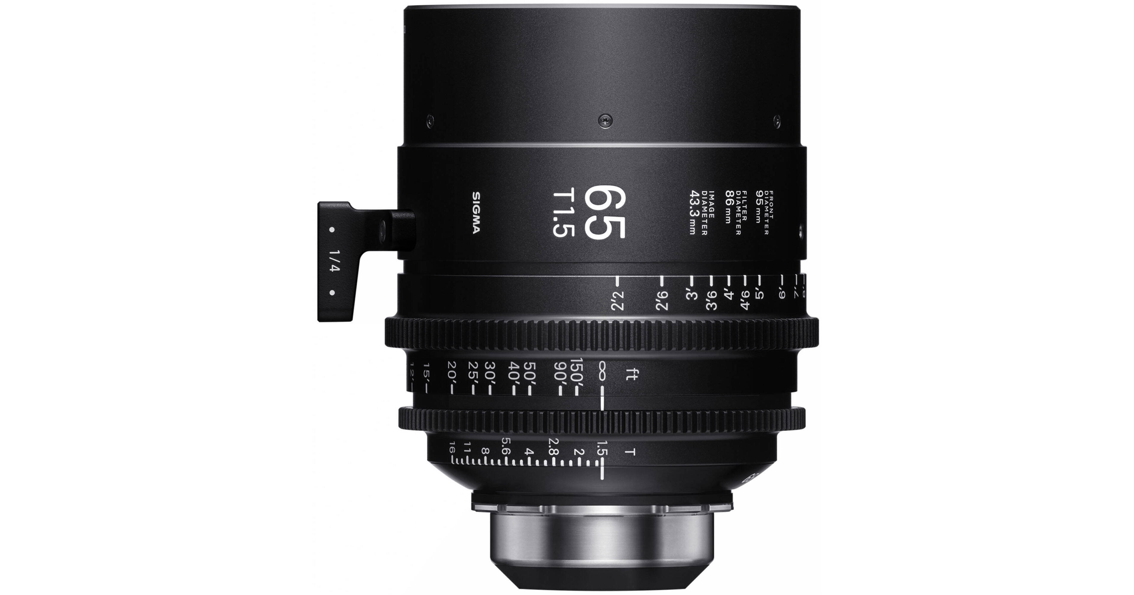 Sigma 65mm T1.5 FF High-Speed Cine Prime Lens with Cooke 352974