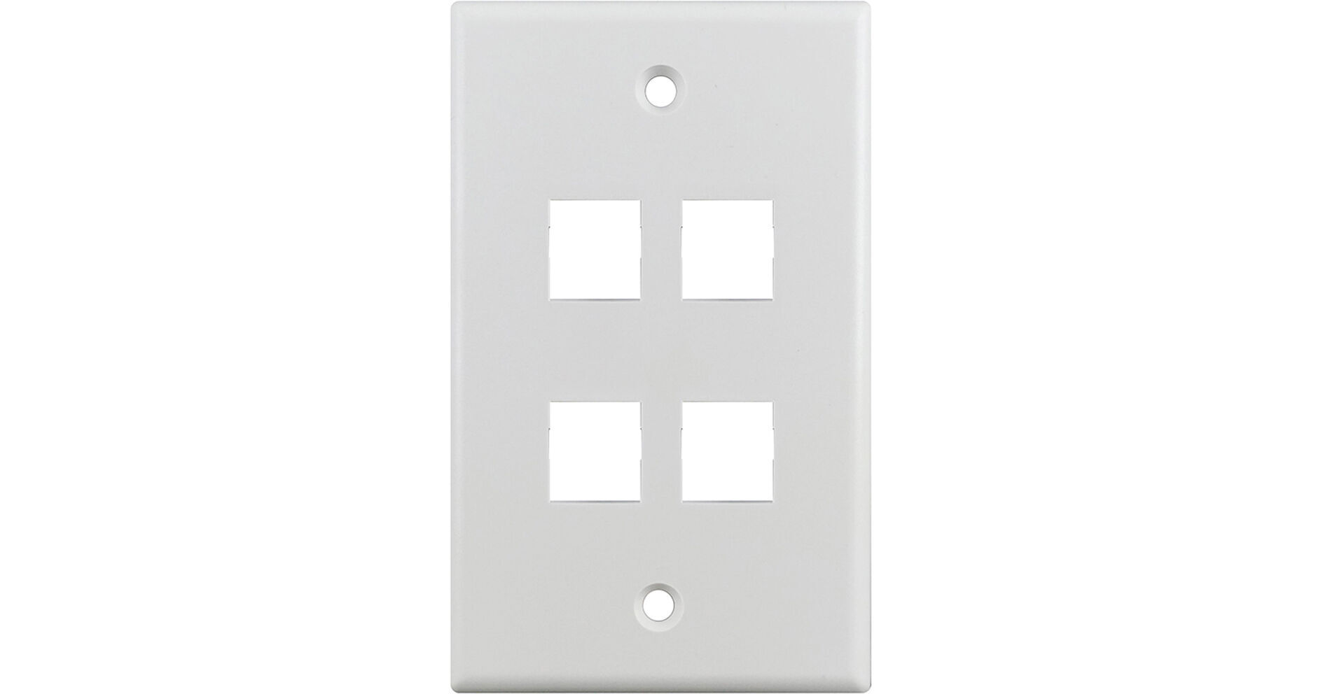CAT5e Ethernet RJ45 Wall Plate – Single Gang, 1/2/3/4/6 Port Keystone Coupler Options