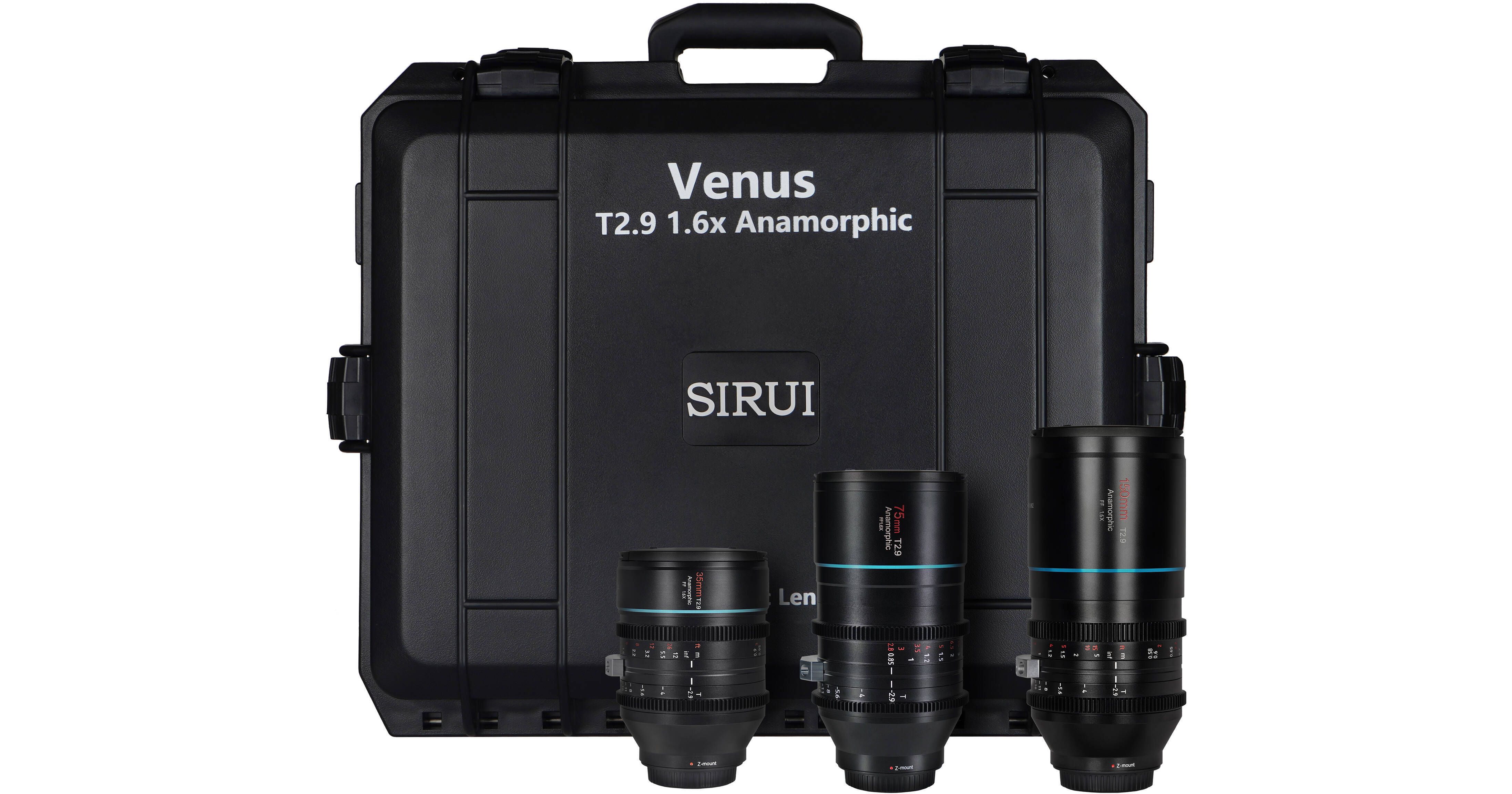SIRUI 150 mm T2.9 1.6X Vollformat anamorphes Teleobjektiv, anamorphes Teleobjektiv (Venus 150 mm Z-Mount SIRUI 150 mm T2.9 1.6X Vollformat anamorphes Teleobjektiv, anamorphes Teleobjektiv (Venus 150 mm Z-Mount