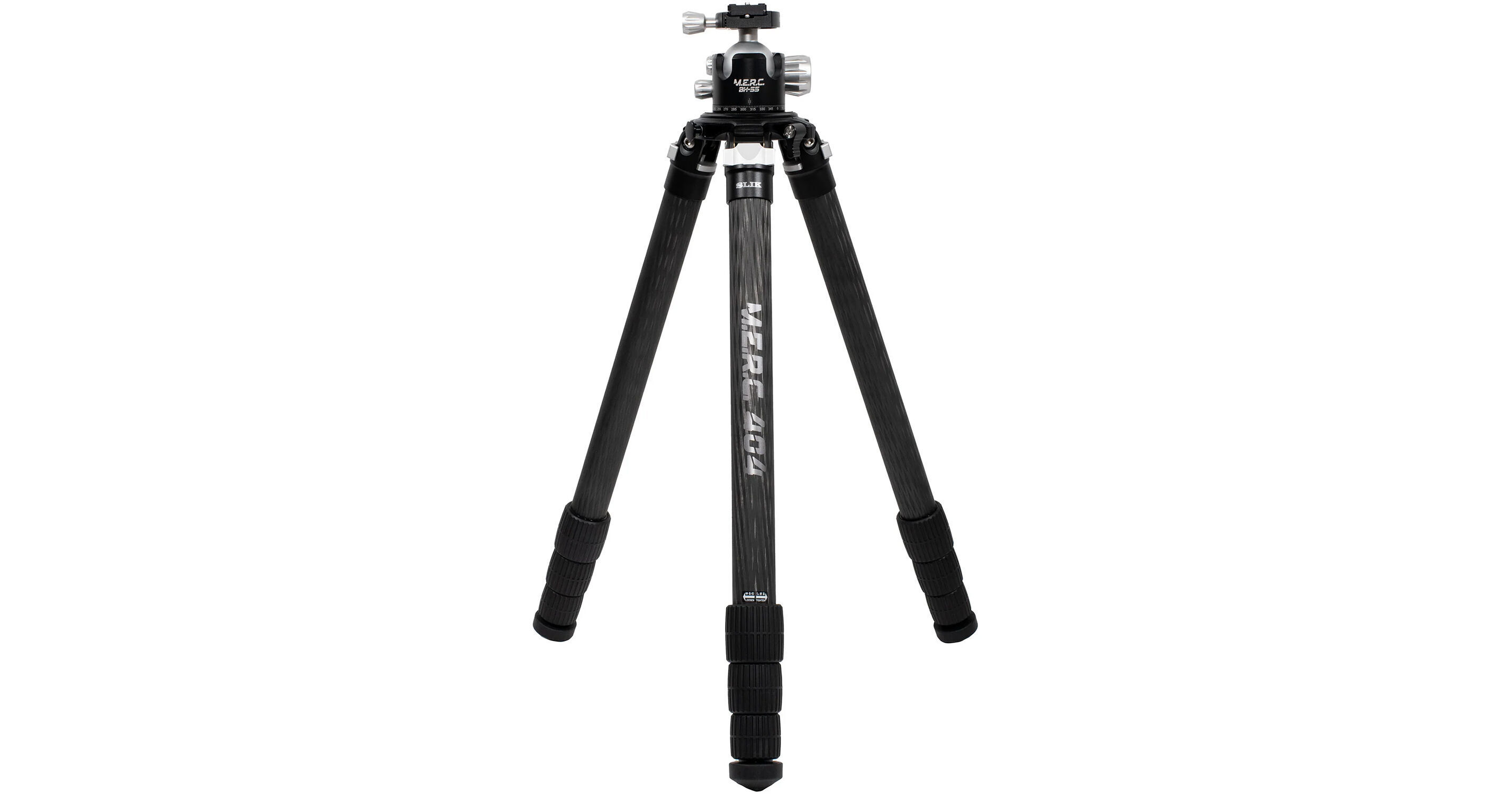 SLIK M.E.R.C 404 Carbon Fiber Tripod with BH-55 616-802 B&H
