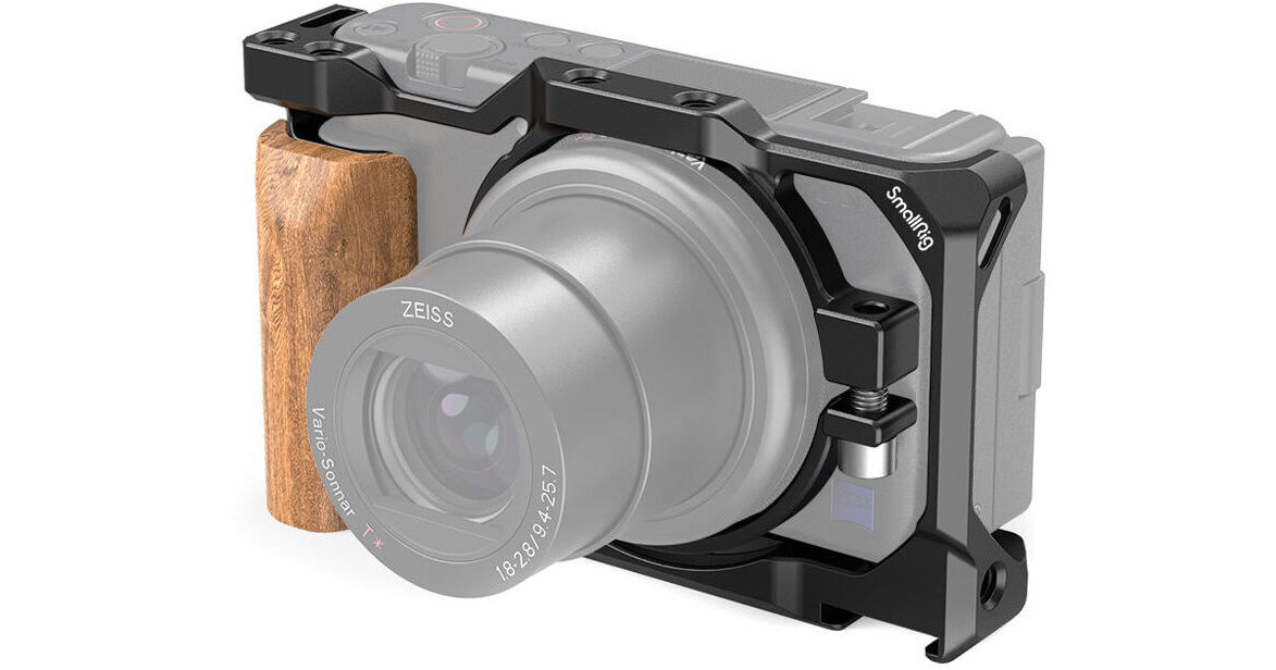 SmallRig Cage with Wooden Handgrip for Sony ZV1 Camera 2937 B&H SmallRig Cage with Wooden Handgrip for Sony ZV1 Camera 2937 B&H