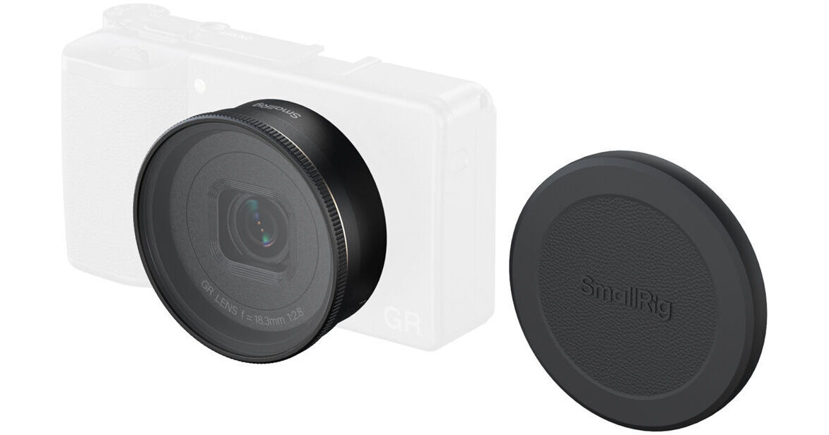 SmallRig Lens Hood with UV Filter & Protective Cap for Ricoh