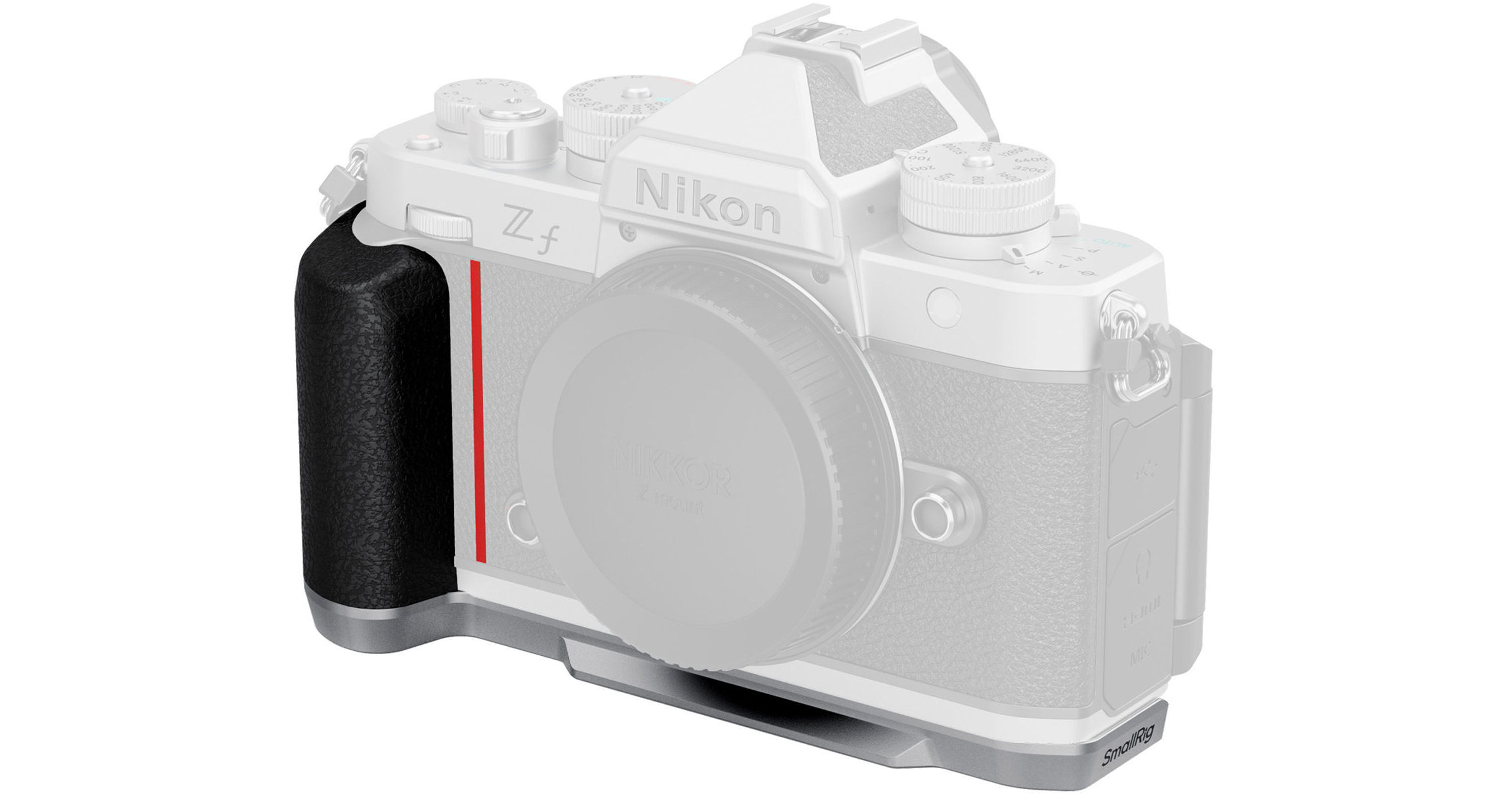 SmallRig L-Shape Silicone Grip for Nikon Zf (Silver) 5706 B&H