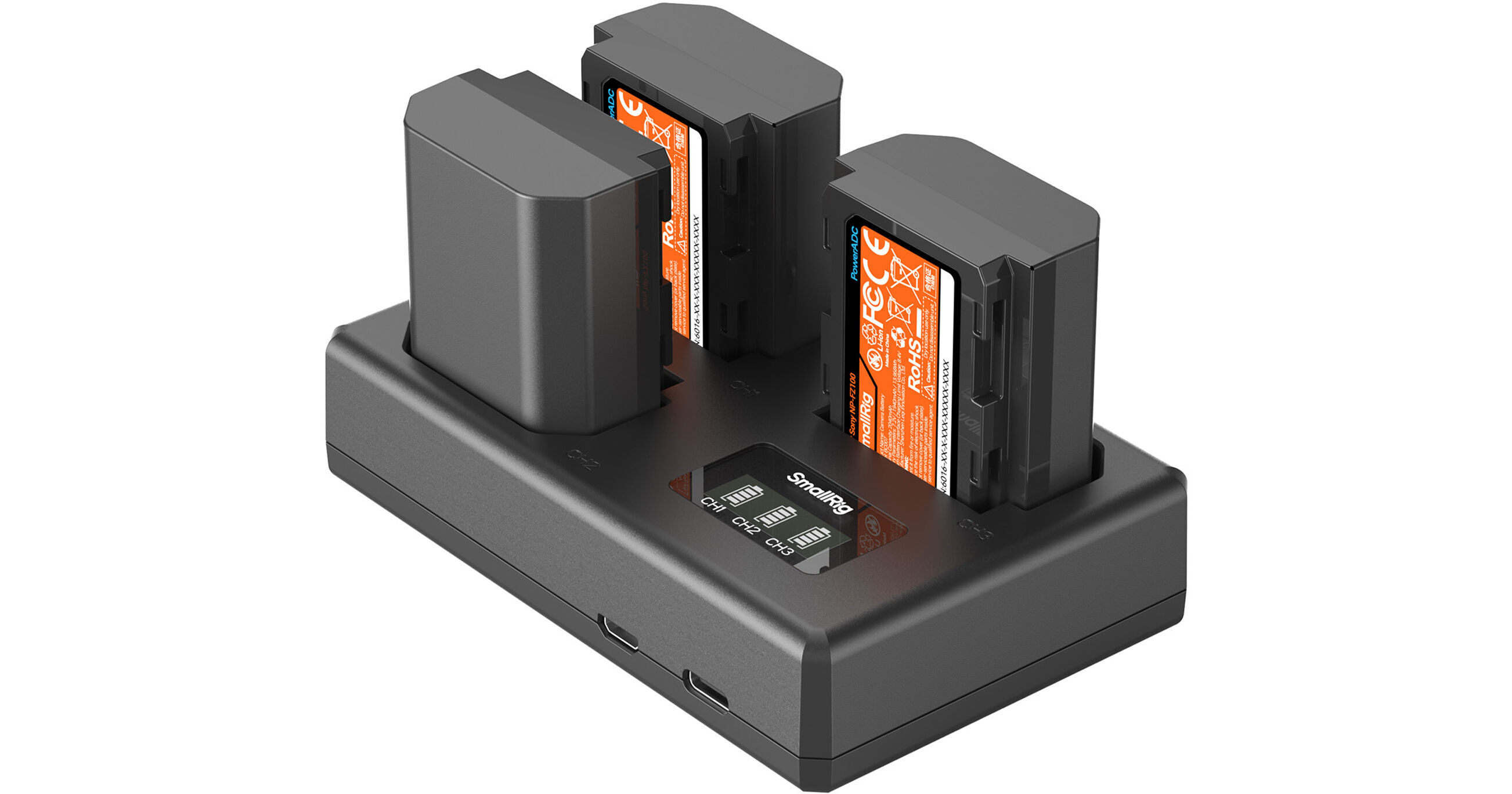 SmallRig NP-FZ100 Kit with 3 Batteries and Portable 3-Bay 6016