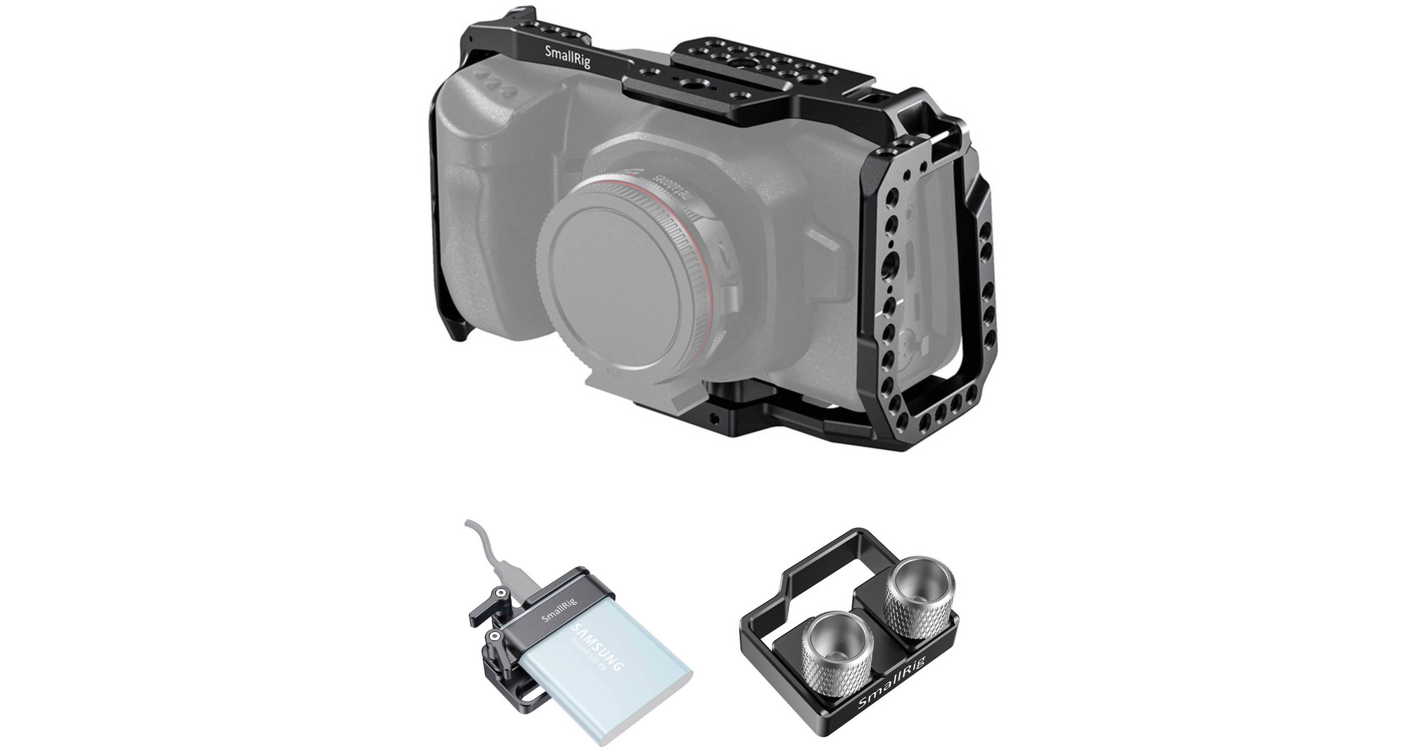 SmallRig Camera Cage Kit with SSD Mount and Cable Clamp B&H