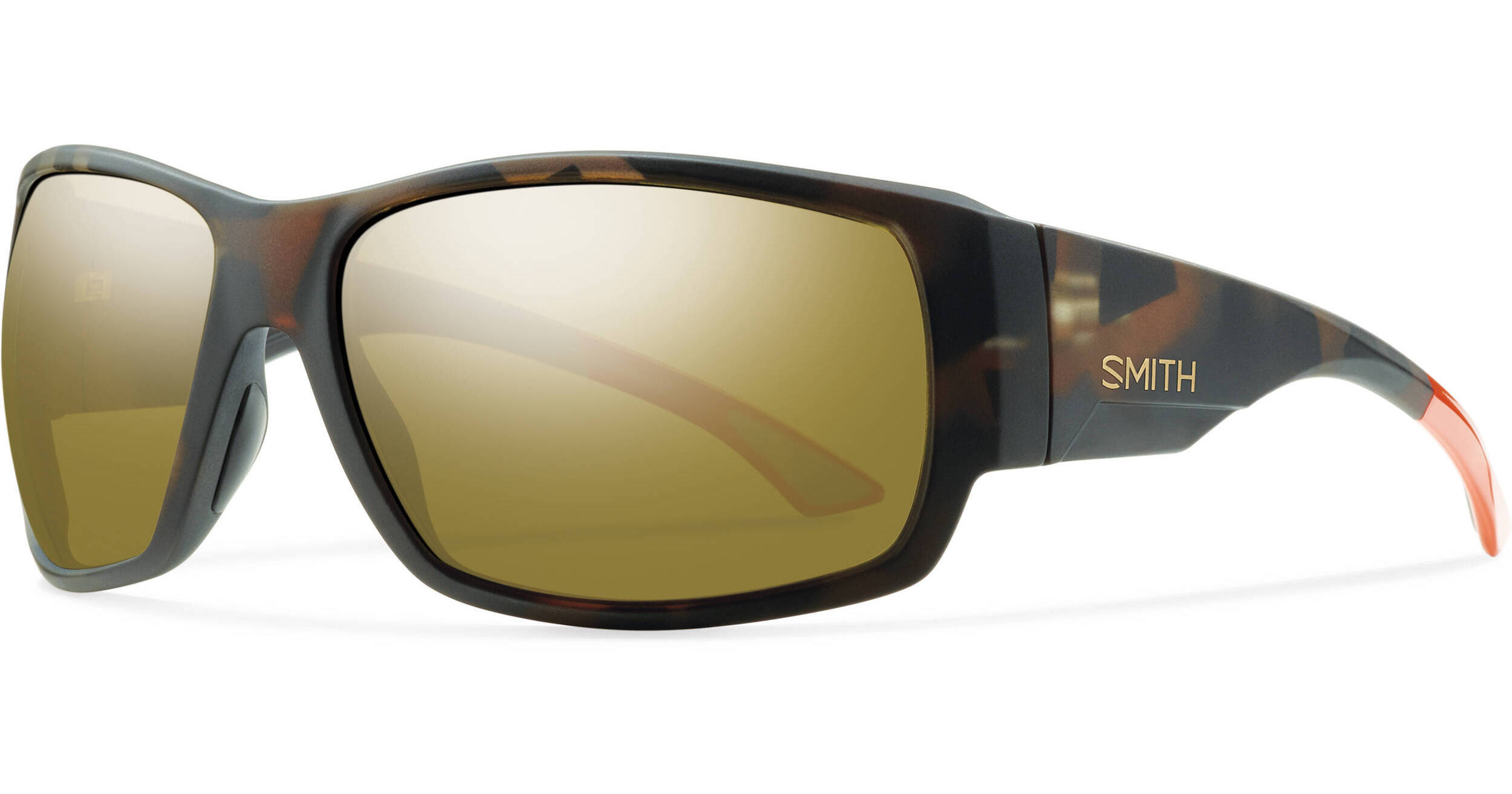 Smith Dockside ChromaPop Polarized Wrap Sunglasses Black Frame Gray Lens 125mm Smith Optics Wildcat Sunglasses ChromaPop Photochromic Clear  main image 2