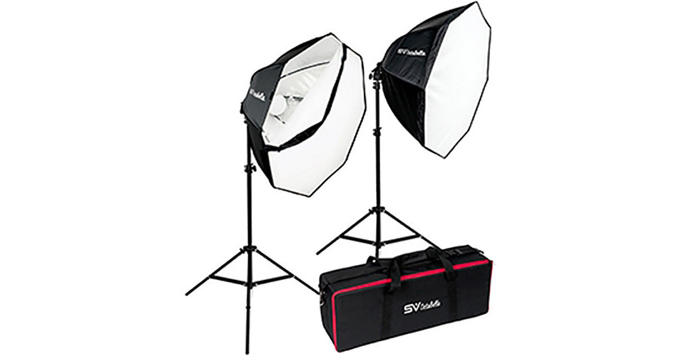 Smith-Victor OctaBella 1000W 2-LED Light Softbox Kit 401375 B&H