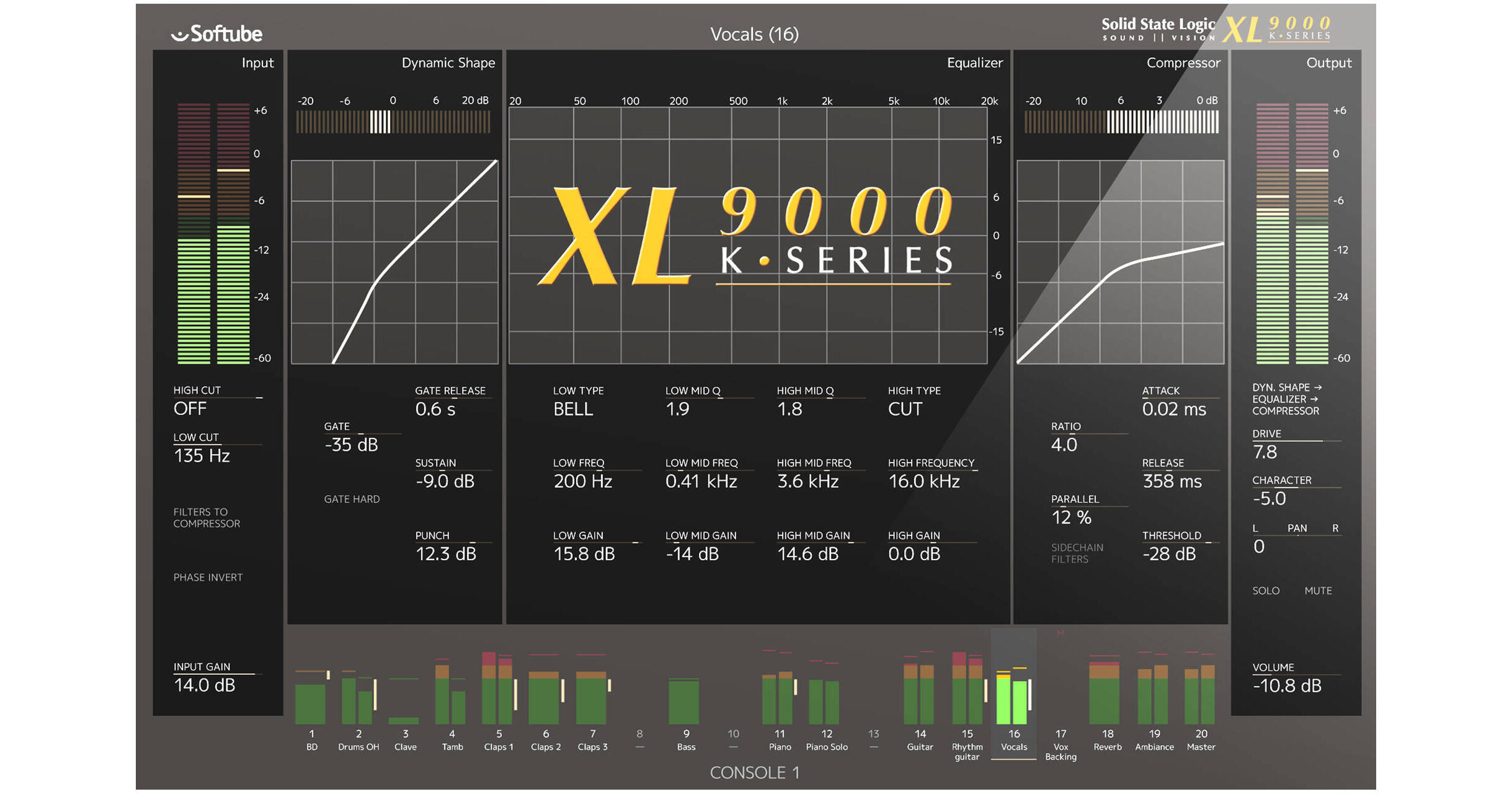Softube SSL XL9000 K Series Plug-In For Console 1 SFT-XL9-1 B&H