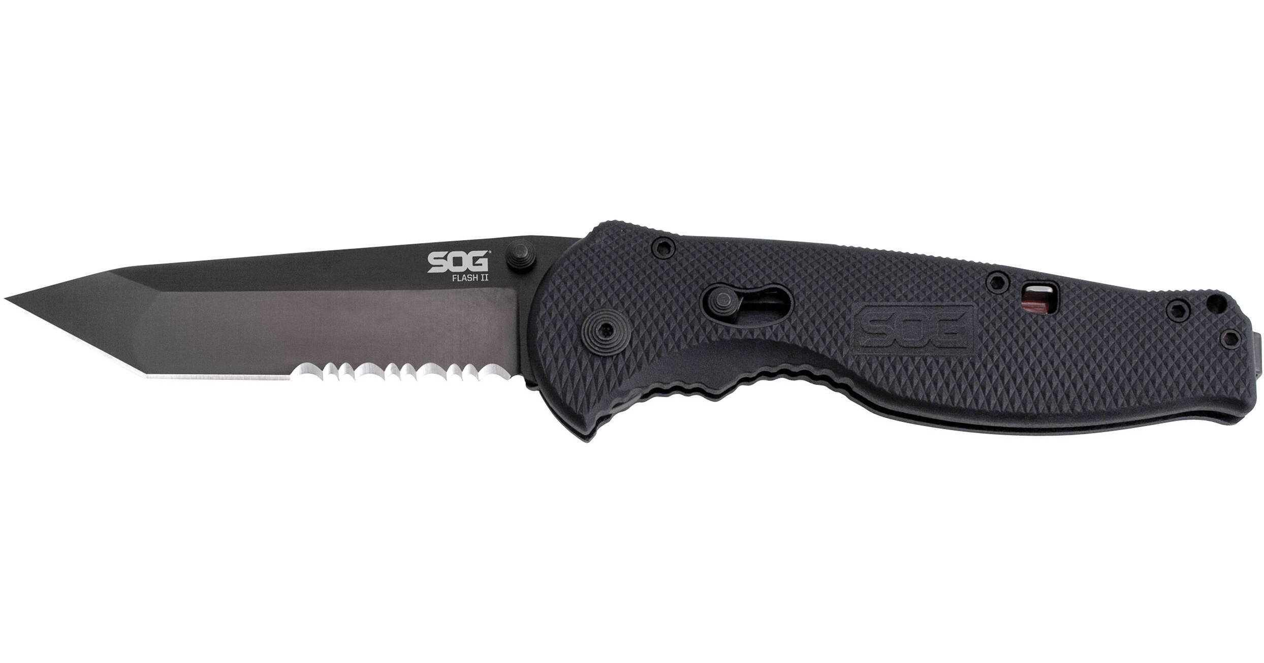 SOG Flash II Partially-Serrated Tanto Folding Knife TFSAT98-CP