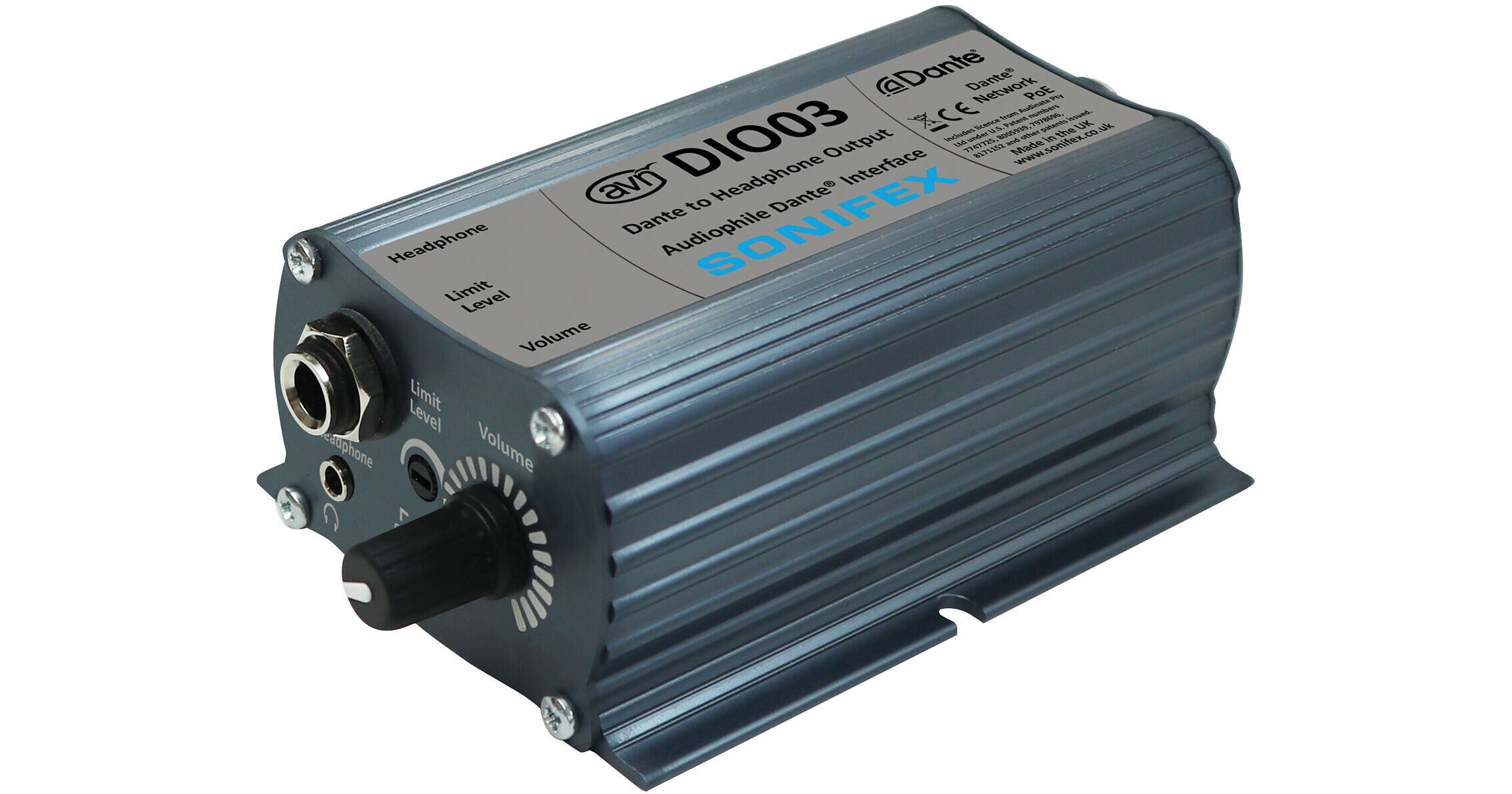 Sonifex AVN-DIO03 Dante to Headphones Converter AVN-DIO03 B&H