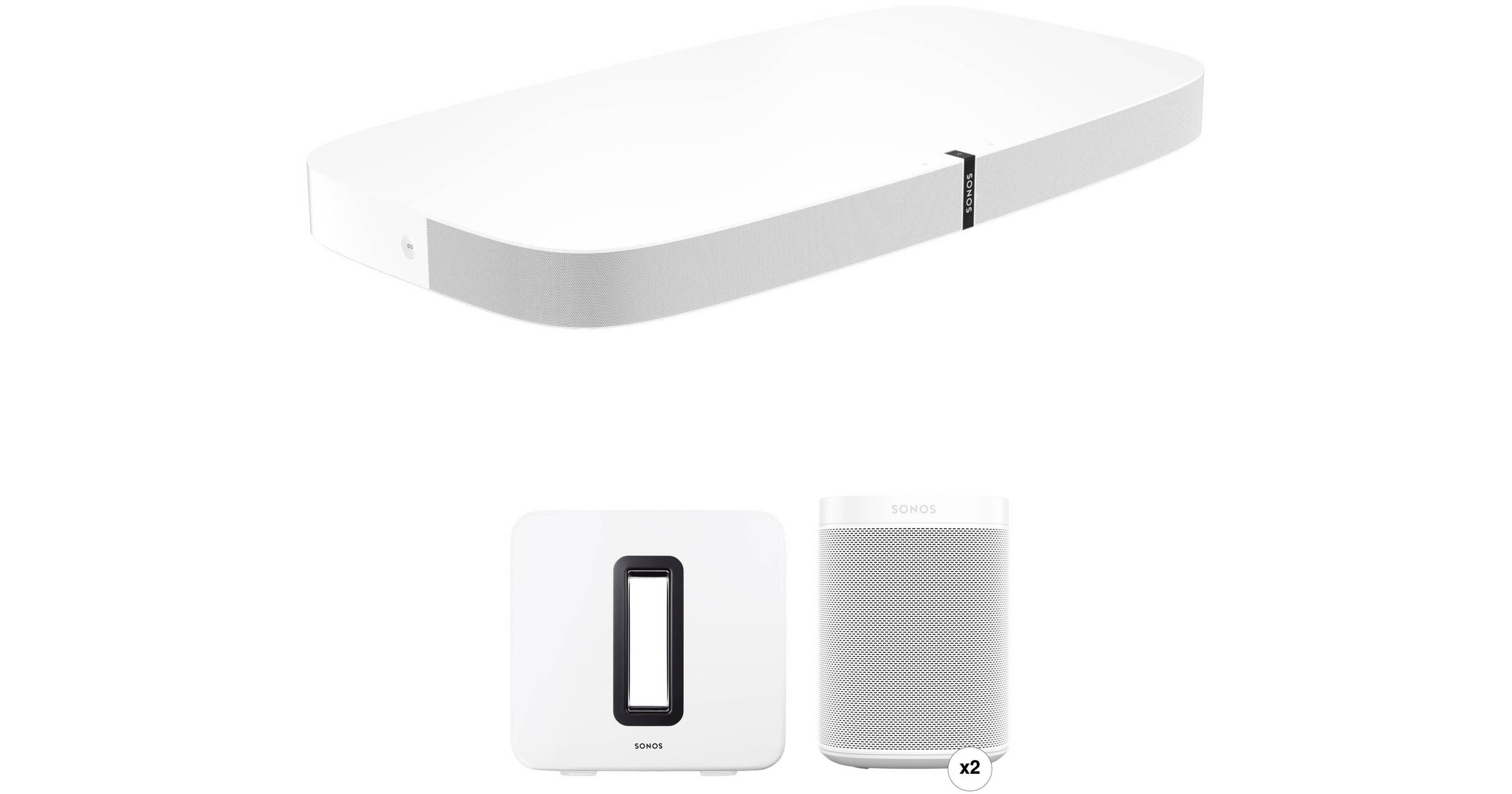 Sonos Playbase – Enceinte Home Cinéma Sans Fil, Blanc, Remplace Le Son De Ta TV