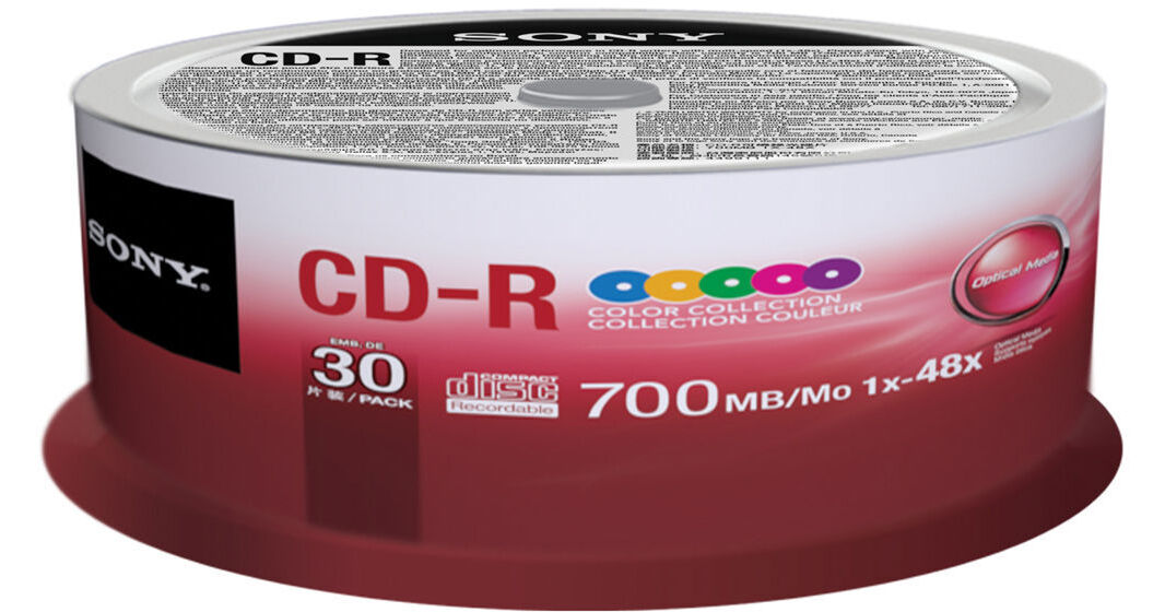 Sony CD-R Data Recordable Media (30-Pack Spindle) 30CDQ80XP B&H