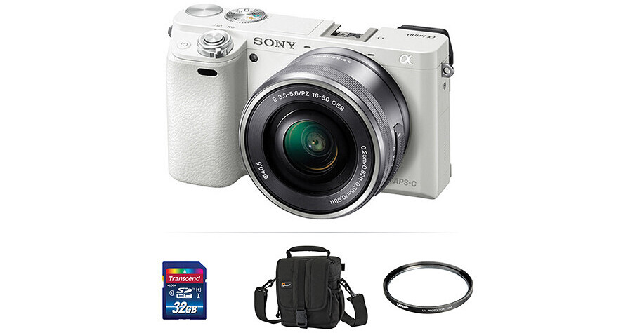 Sony Alpha a6000 Mirrorless Digital Camera with 16-50mm Lens and